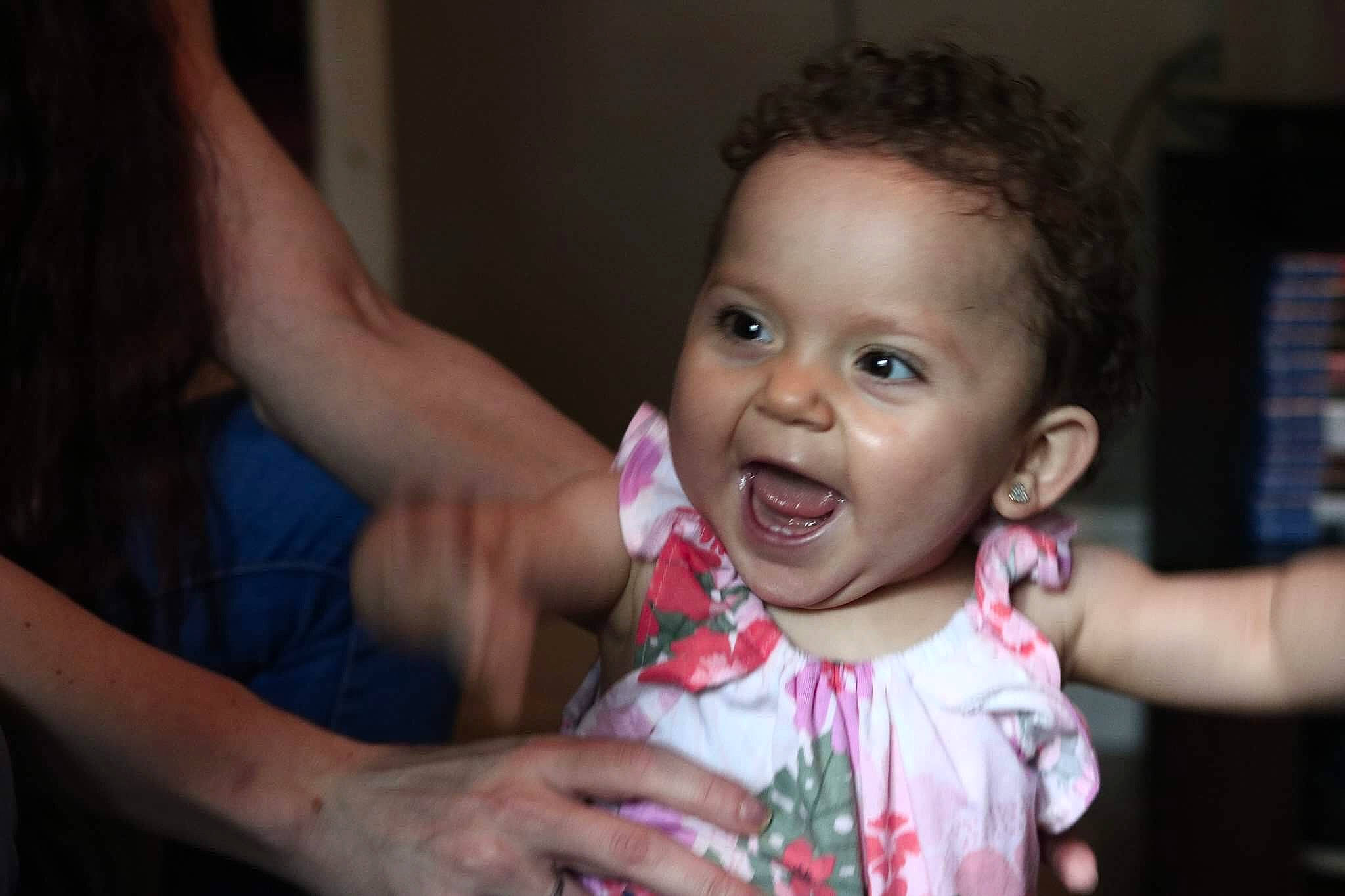 Karisma joined the competition — help win amazing prizes! arm, baby, cheek, child, eye, face, facial_expression, finger, fun, hand, head, human, nose, organ, people, person, pink, skin, smile, toddler