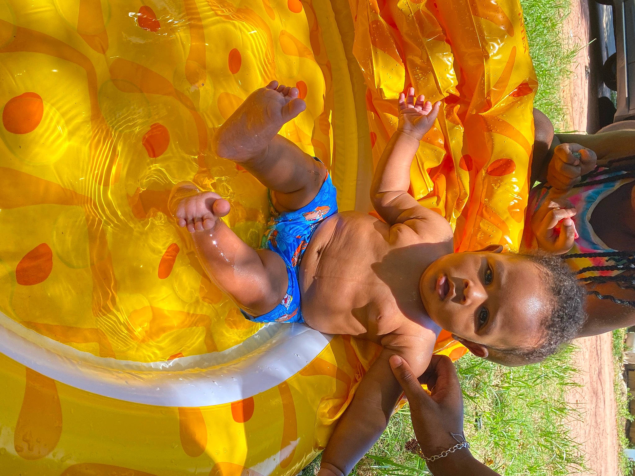 Liam Alexander joined the competition — help win amazing prizes! event, festival, fun, happy, leisure, paint, people_in_nature, person, plant, play, recreation, shorts, smile, toddler, tree, yellow