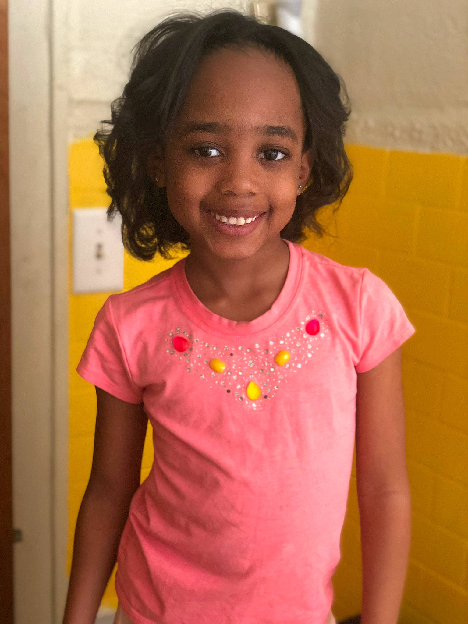 Arie joined the competition — help win amazing prizes! child, joy, neck, person, pink, smile, t_shirt