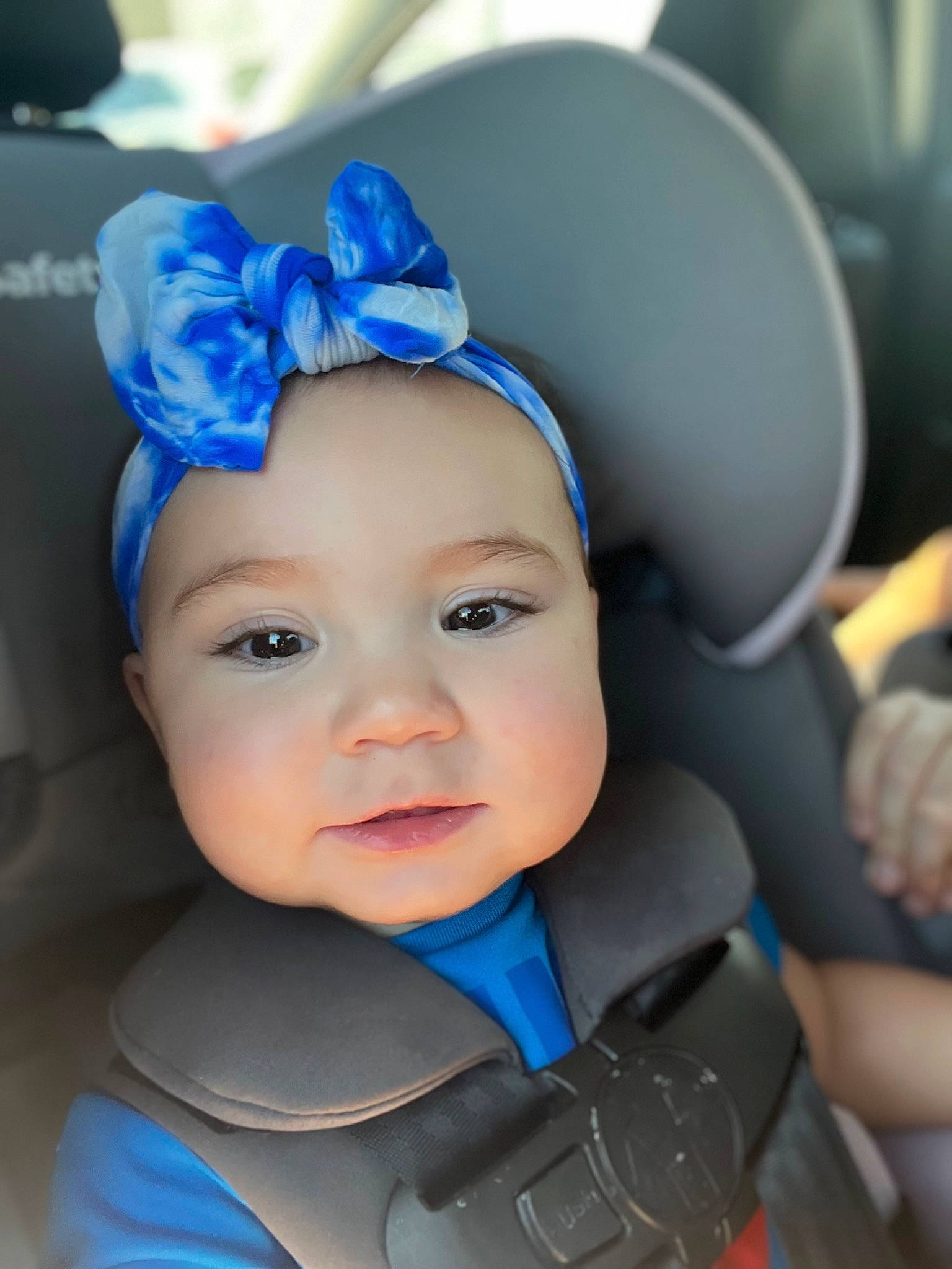 Izzy joined the competition — help win amazing prizes! baby, cap, costume_hat, electric_blue, eye, eyebrow, eyelash, fashion_accessory, fun, hair_accessory, happy, hat, headband, headpiece, headwear, human_body, iris, jewellery, person, personal_protective_equipment