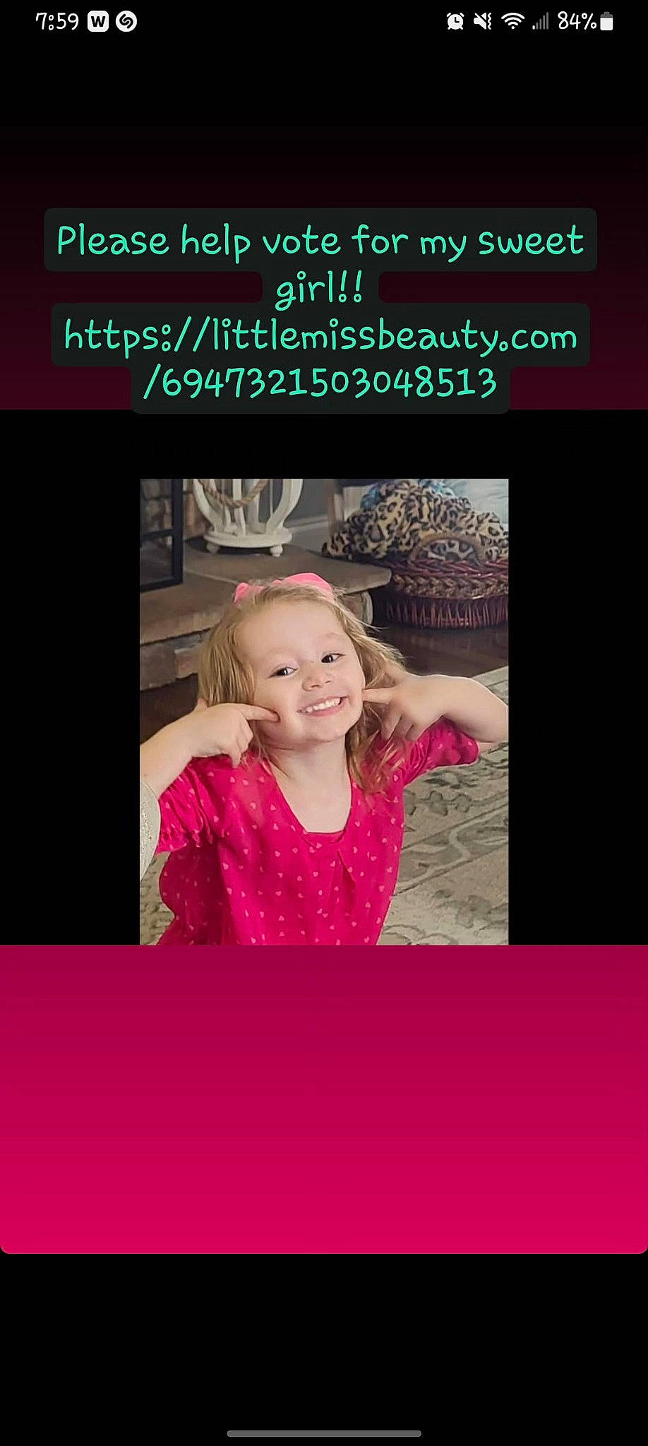 Kendalyn joined the competition — help win amazing prizes! child, design, electric_blue, fashion_design, flash_photography, font, formal_wear, gesture, happy, joy, magenta, pattern, person, photo_caption, product, purple, room, sleeve, smile, suit