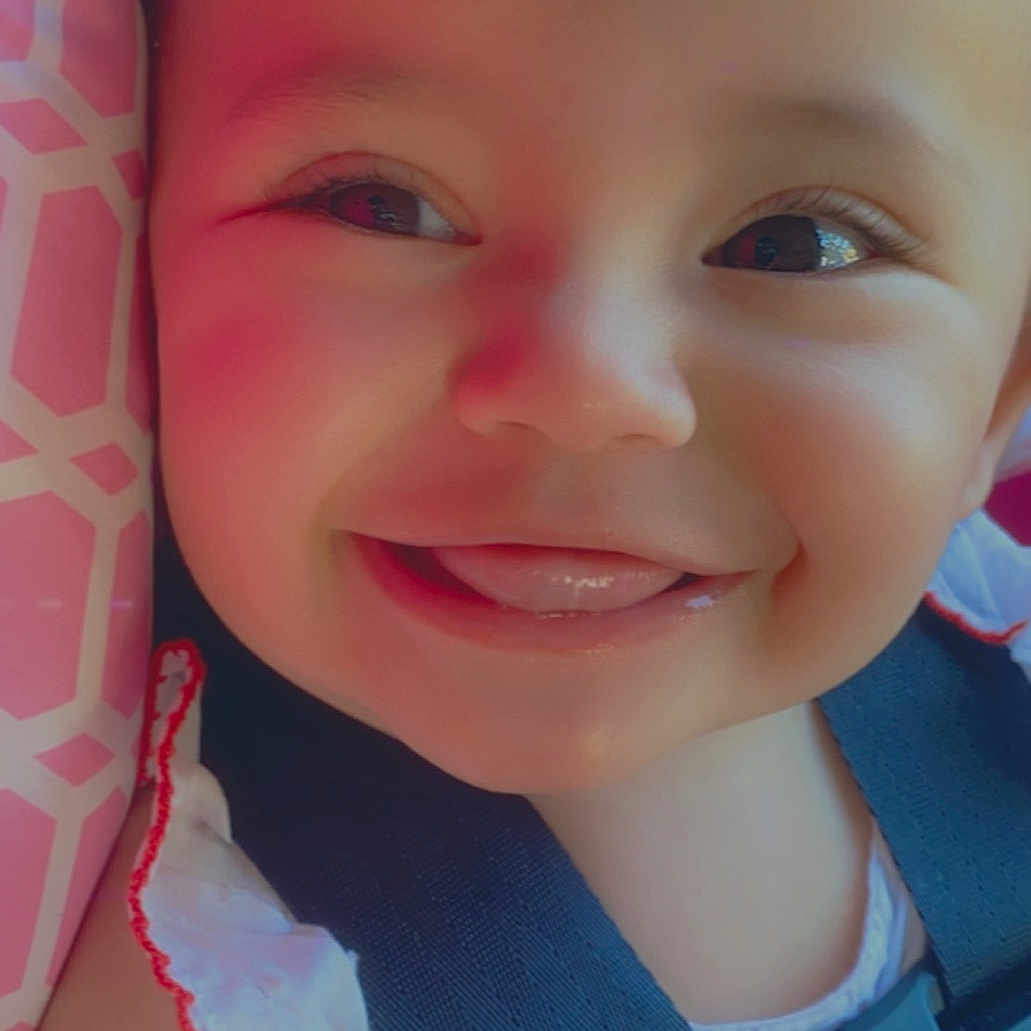 Emmy joined the competition — help win amazing prizes! baby, beauty, cheek, child, chin, close_up, eye, eyebrow, face, facial_expression, forehead, head, iris, lip, mouth, nose, pink, skin, smile, toddler
