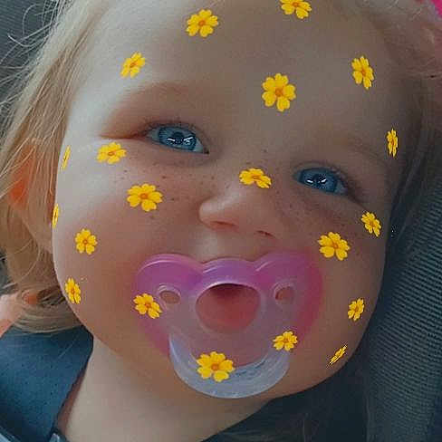 Octavia is registered to the contest to win money with this photo: art, cheek, child, event, eyelash, eyewear, facial_expression, fashion_accessory, fun, happy, jaw, nose, pattern, personal_protective_equipment, plastic, selfie, toddler, visual_arts