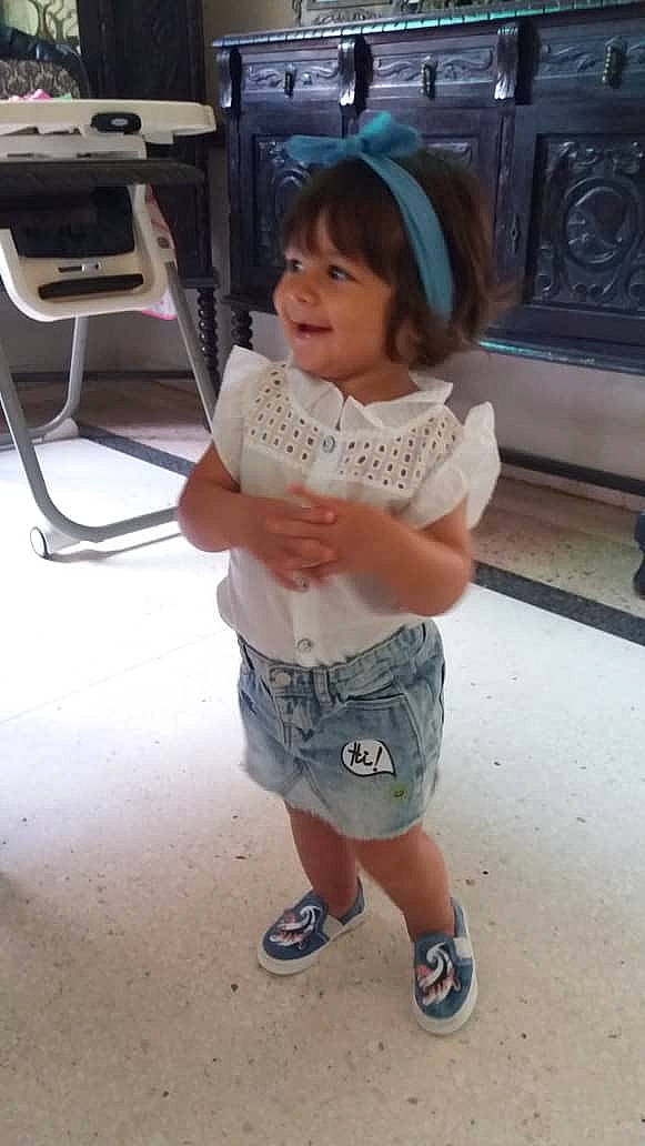 Milena is registered to the contest to win money with this photo: child, joy, person, smile, snapshot, standing, toddler