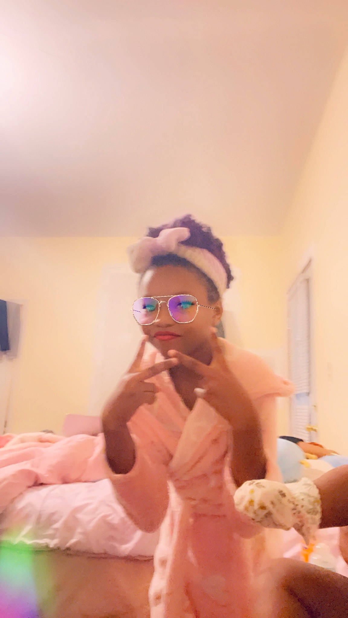 Jakijah joined the competition — help win amazing prizes! abdomen, bathing, child, event, eyewear, fashion_accessory, finger, fun, gesture, glasses, goggles, happy, headpiece, person, personal_protective_equipment, pink, shoulder, sunglasses, thumb, trunk