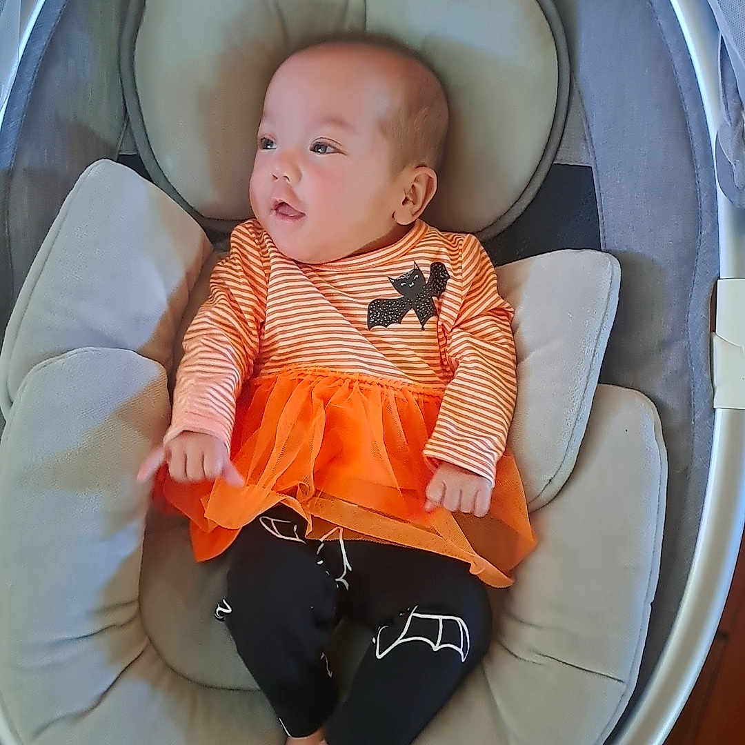 Nezuko joined the competition — help win amazing prizes! baby, babylaughing, crib, cushion, face, furniture, happy, head, homedecor, infantbed, person