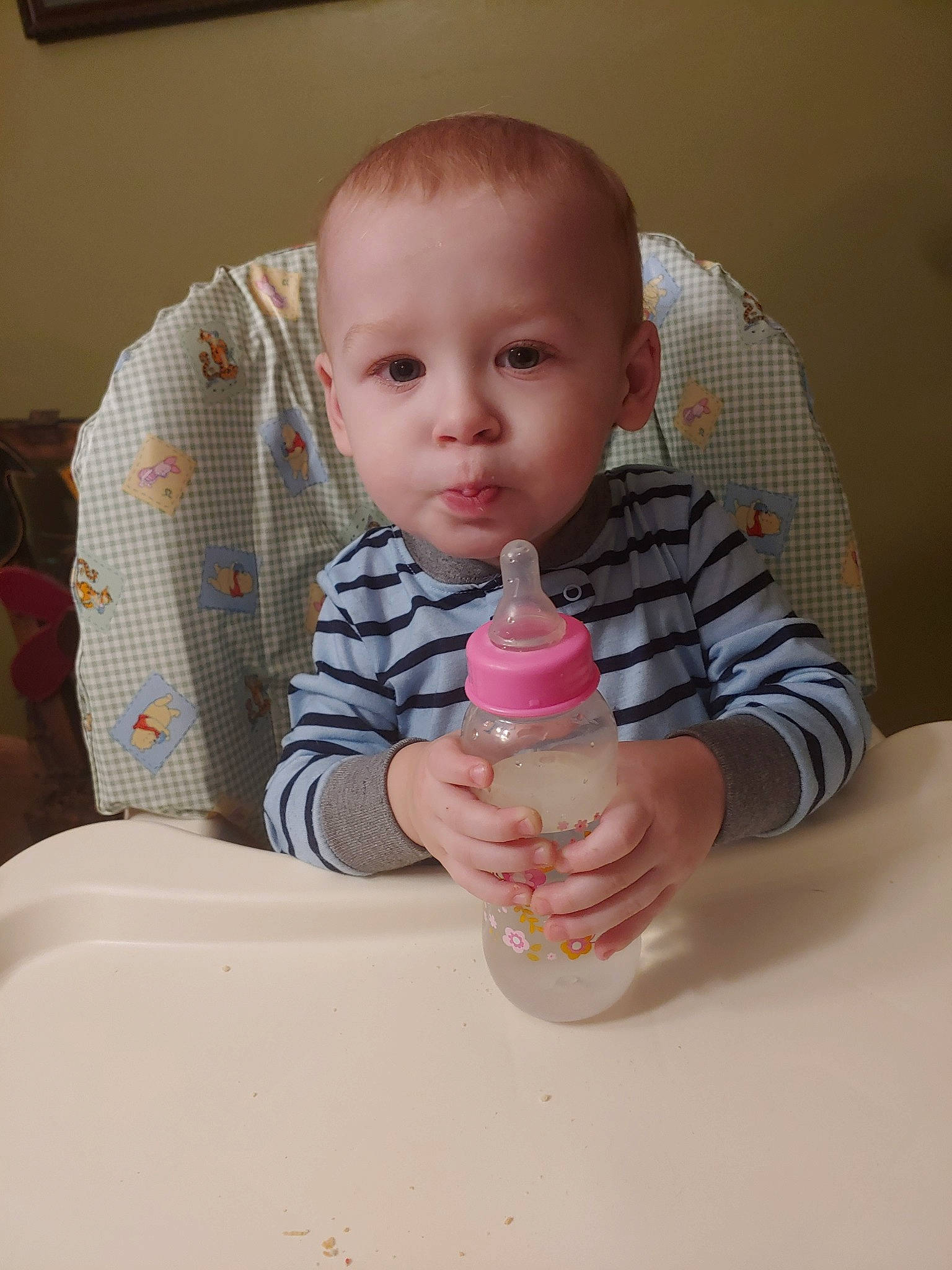 Christopher joined the competition — help win amazing prizes! baby, baby_bottle, baby_products, bottle, cheek, child, drink, eye, face, finger, head, lip, mouth, person, plastic_bottle, product, sitting, skin, standing, thumb