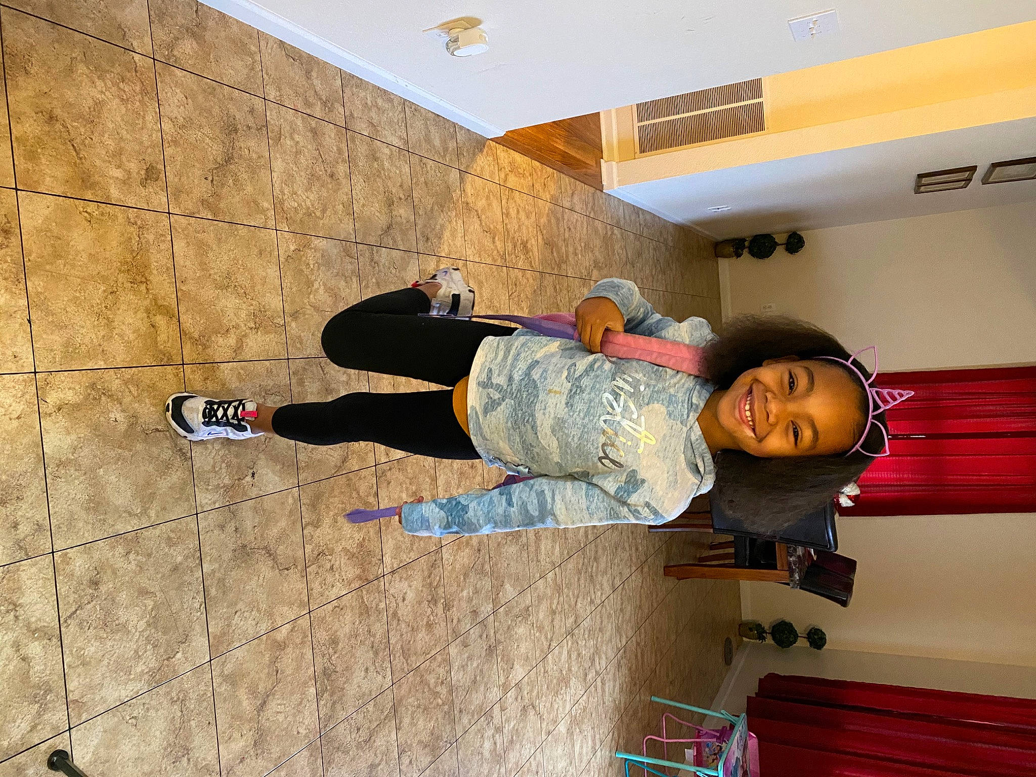 Paityn joined the competition — help win amazing prizes! ceiling, child, fun, house, joy, person, room, wall