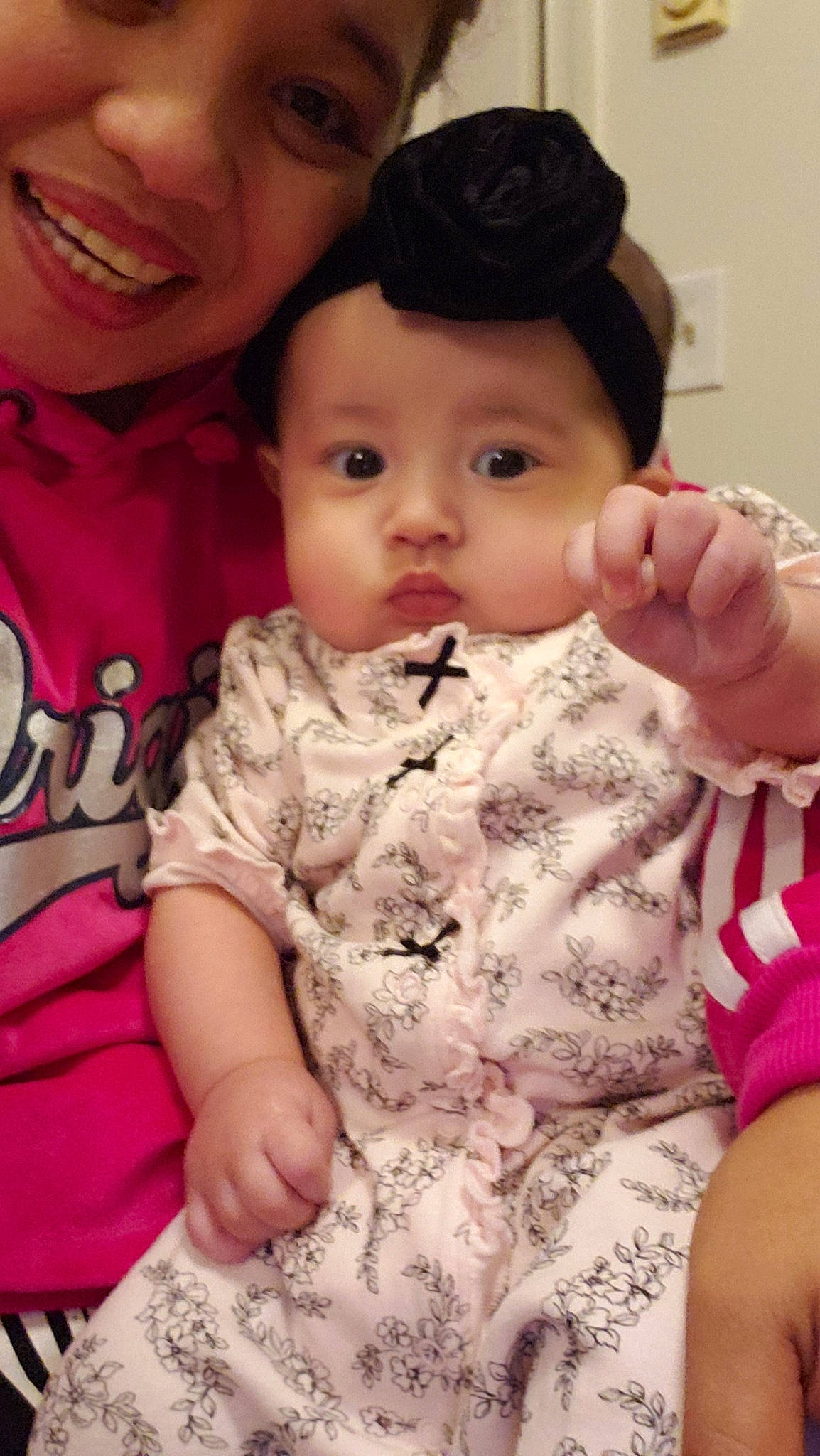 Marie joined the competition — help win amazing prizes! baby, beauty, cheek, child, daughter, eye, face, finger, forehead, hand, head, human, iris, joy, lip, mouth, nose, person, pink, skin