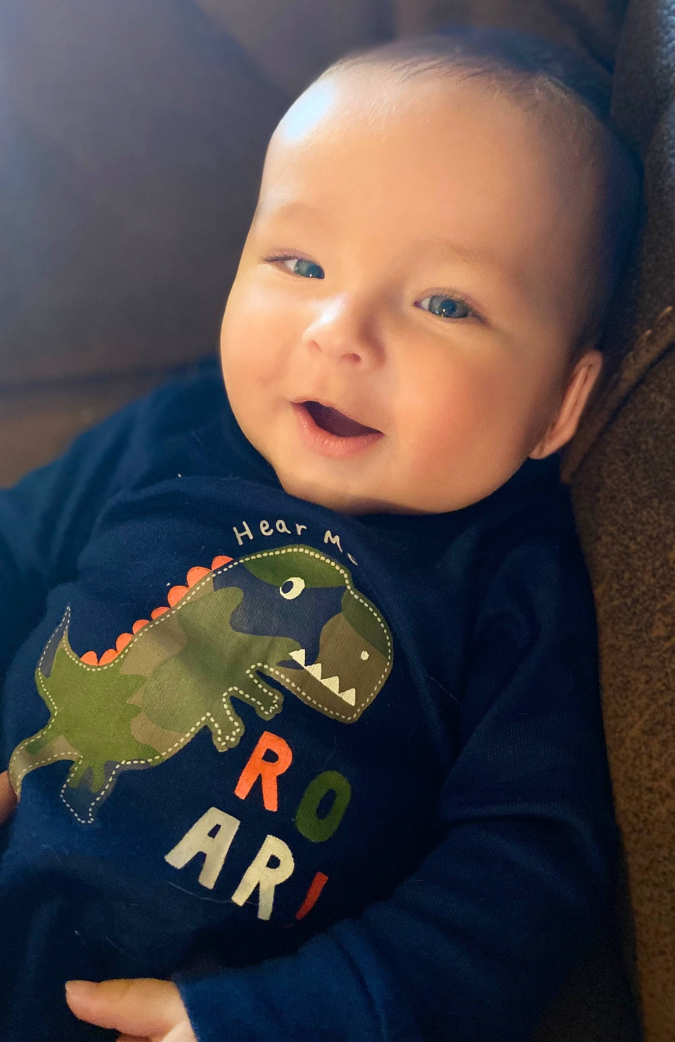 Grayson joined the competition — help win amazing prizes! baby, baby_toddler_clothing, carmine, cheek, child, cool, finger, fun, gesture, happy, iris, logo, mouth, nose, outerwear, person, skin, sleeve, smile, t_shirt