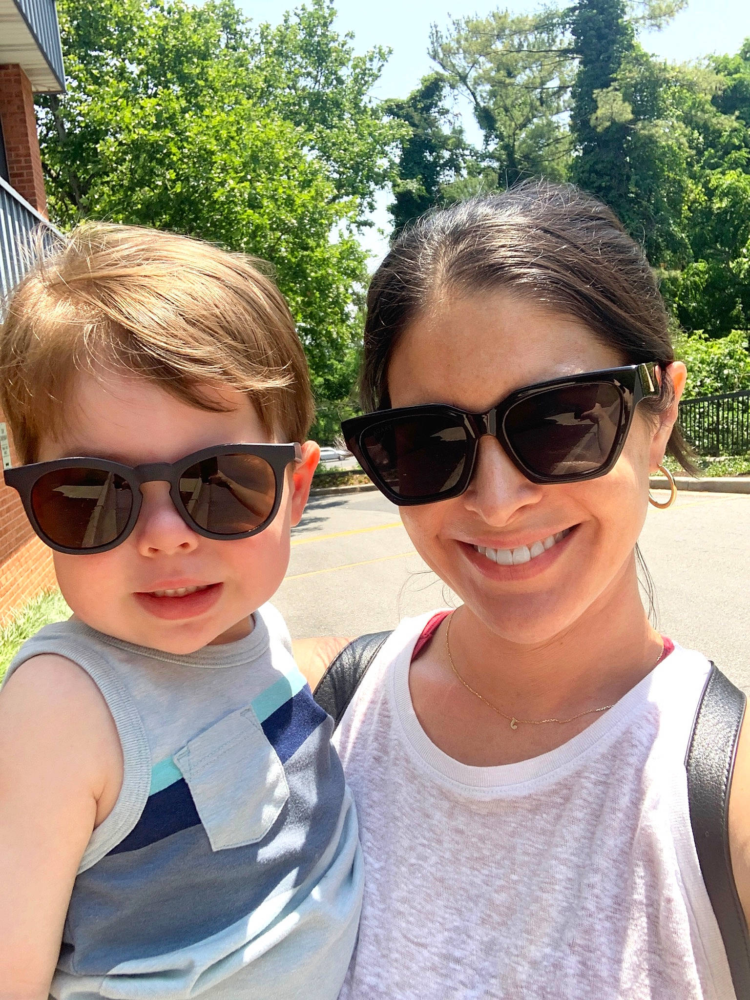 Jake joined the competition — help win amazing prizes! chin, clothing, cool, eyewear, glasses, goggles, grass, happy, joy, leisure, person, plant, recreation, skin, sky, smile, sunglasses, t_shirt, toddler, tree