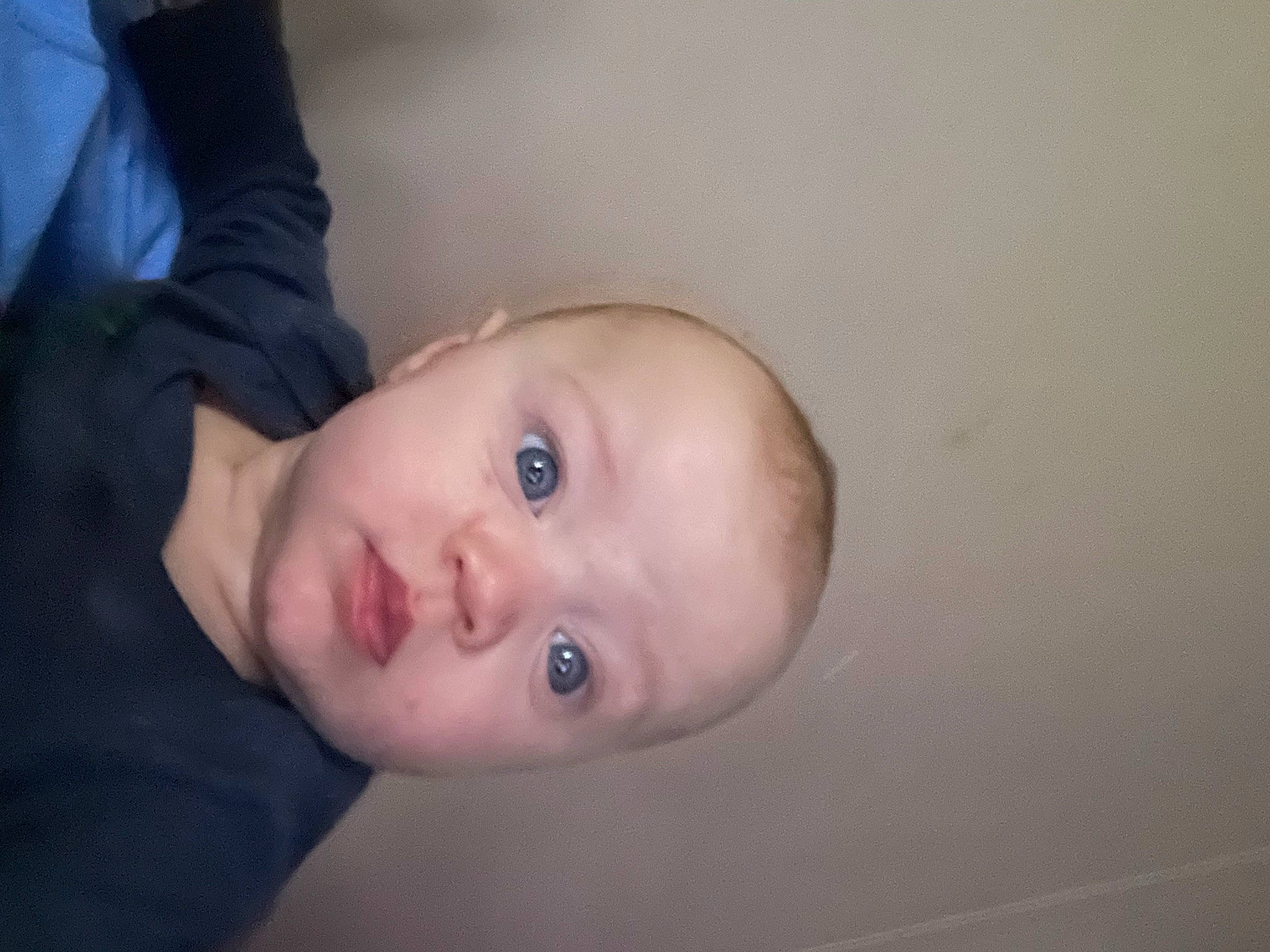 Octavia is registered to the contest to win money with this photo: baby, baby_toddler_clothing, cheek, child, ear, eyebrow, eyelash, flash_photography, happy, iris, lip, neck, nose, person, portrait_photography, room, sleeve, smile, toddler, window