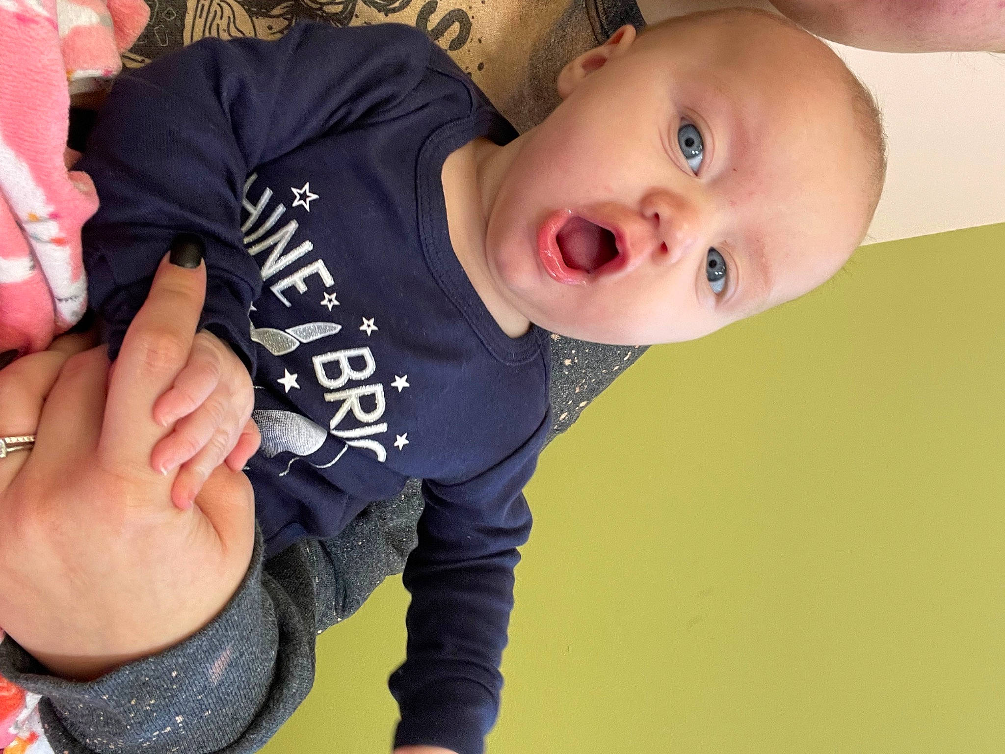 Octavia joined the competition — help win amazing prizes! baby, baby_toddler_clothing, cheek, chin, elbow, eyebrow, eyelash, finger, gesture, hand, happy, human_body, joint, lip, mouth, neck, nose, person, skin, sleeve