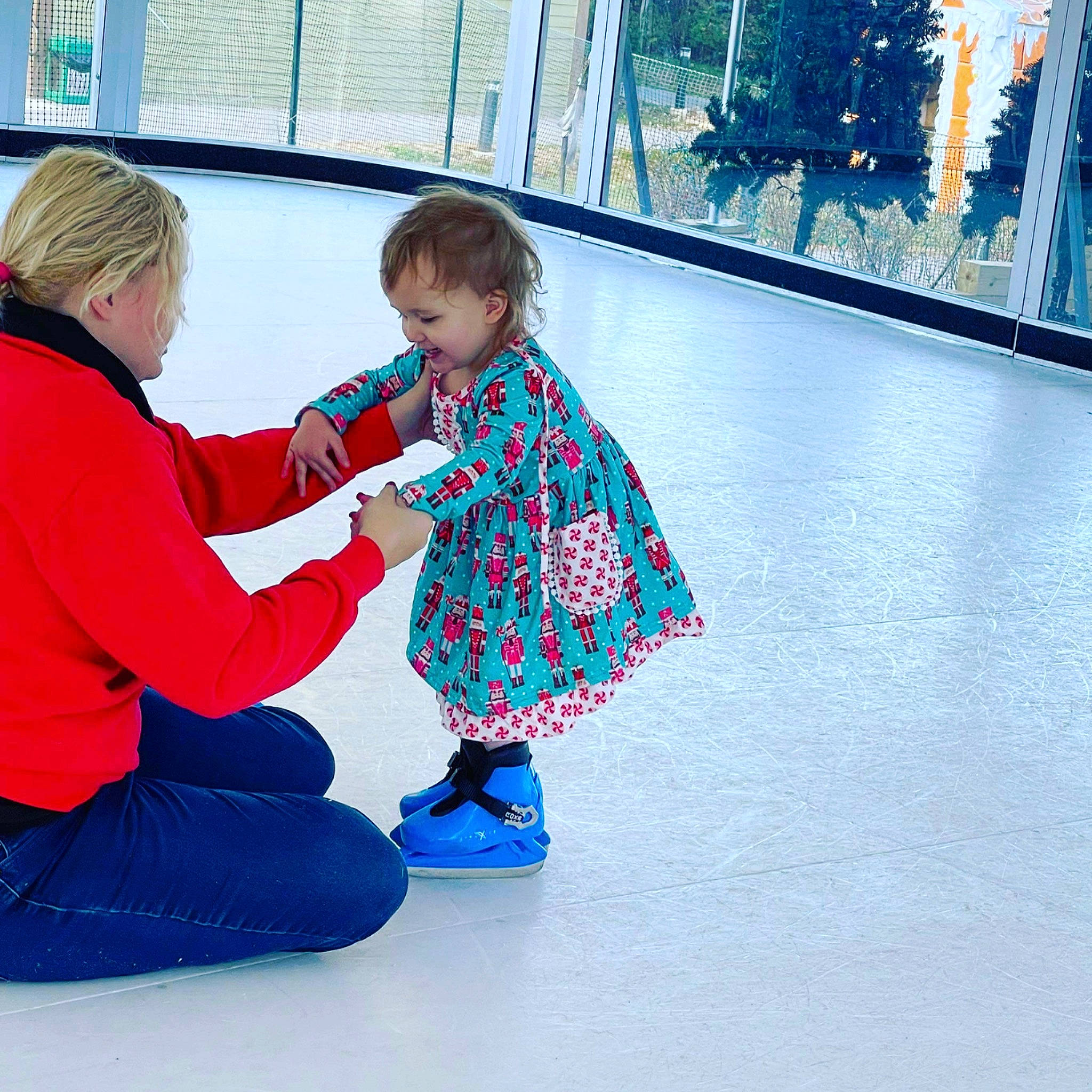 Azlynn joined the competition — help win amazing prizes! baby_toddler_clothing, boot, carmine, child, electric_blue, flooring, fun, happy, human_leg, knee, leisure, outdoor_shoe, person, play, recreation, sitting, standing, toddler, vacation, walking_shoe