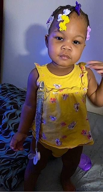 Alaysia is registered to the contest to win money with this photo: baby, baby_toddler_clothing, child, electric_blue, eye, face, flash_photography, fun, happy, head, headband, jewellery, lip, magenta, person, pink, purple, skin, sleeve, t_shirt