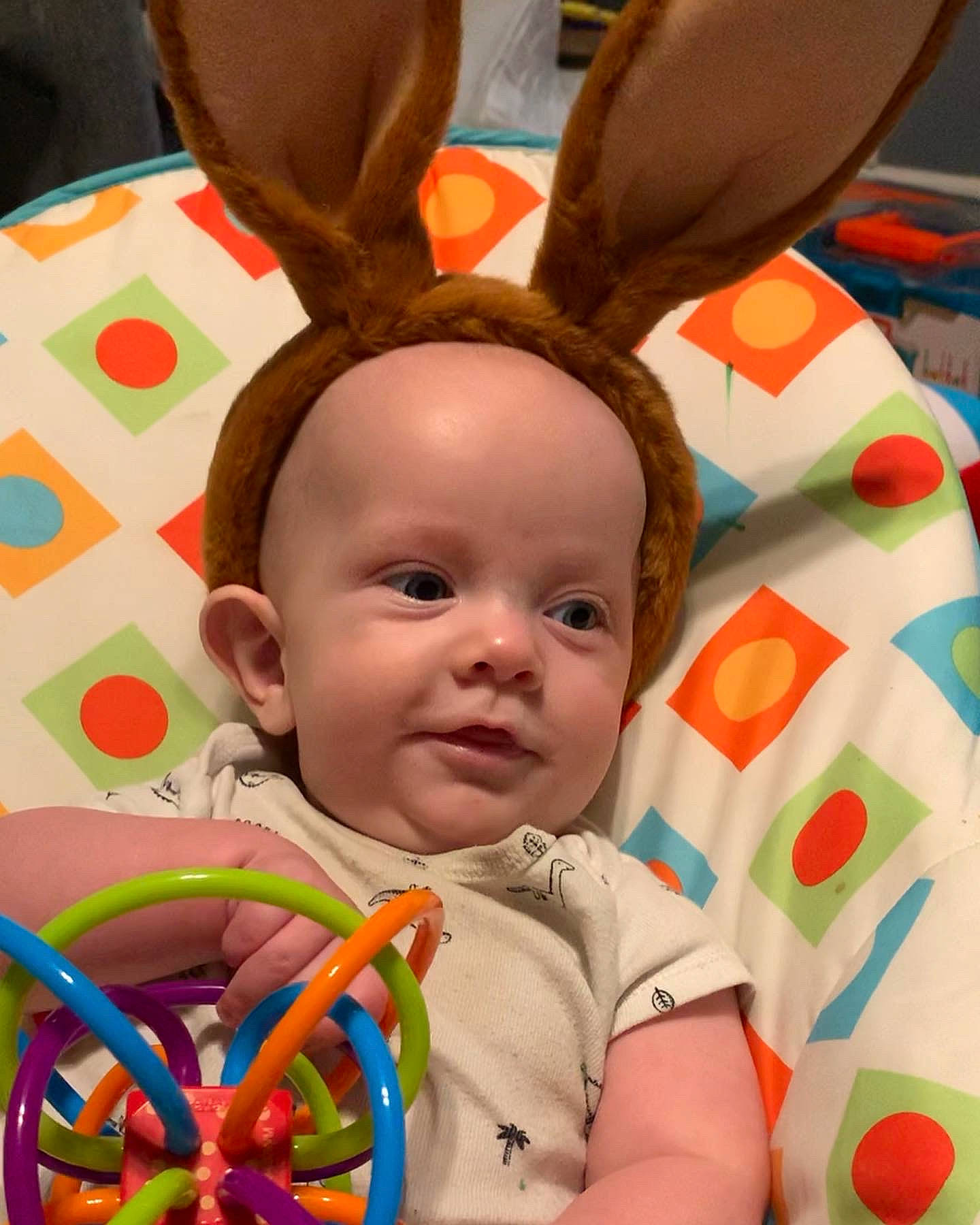 Oliver And Everett joined the competition — help win amazing prizes! chin, ear, eye, face, facial_expression, fawn, green, happy, head, headgear, human_body, iris, light, nose, organ, person, photograph, skin, smile, toddler