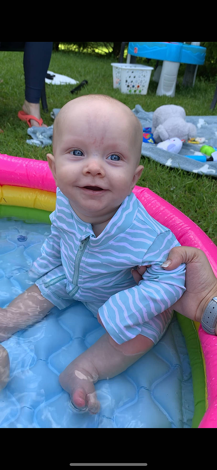 Oliver And Everett is registered to the contest to win money with this photo: baby, baby_products, baby_toddler_clothing, blue, chair, child, electric_blue, fun, grass, green, happy, joy, leisure, person, pink, plant, purple, recreation, sitting, smile