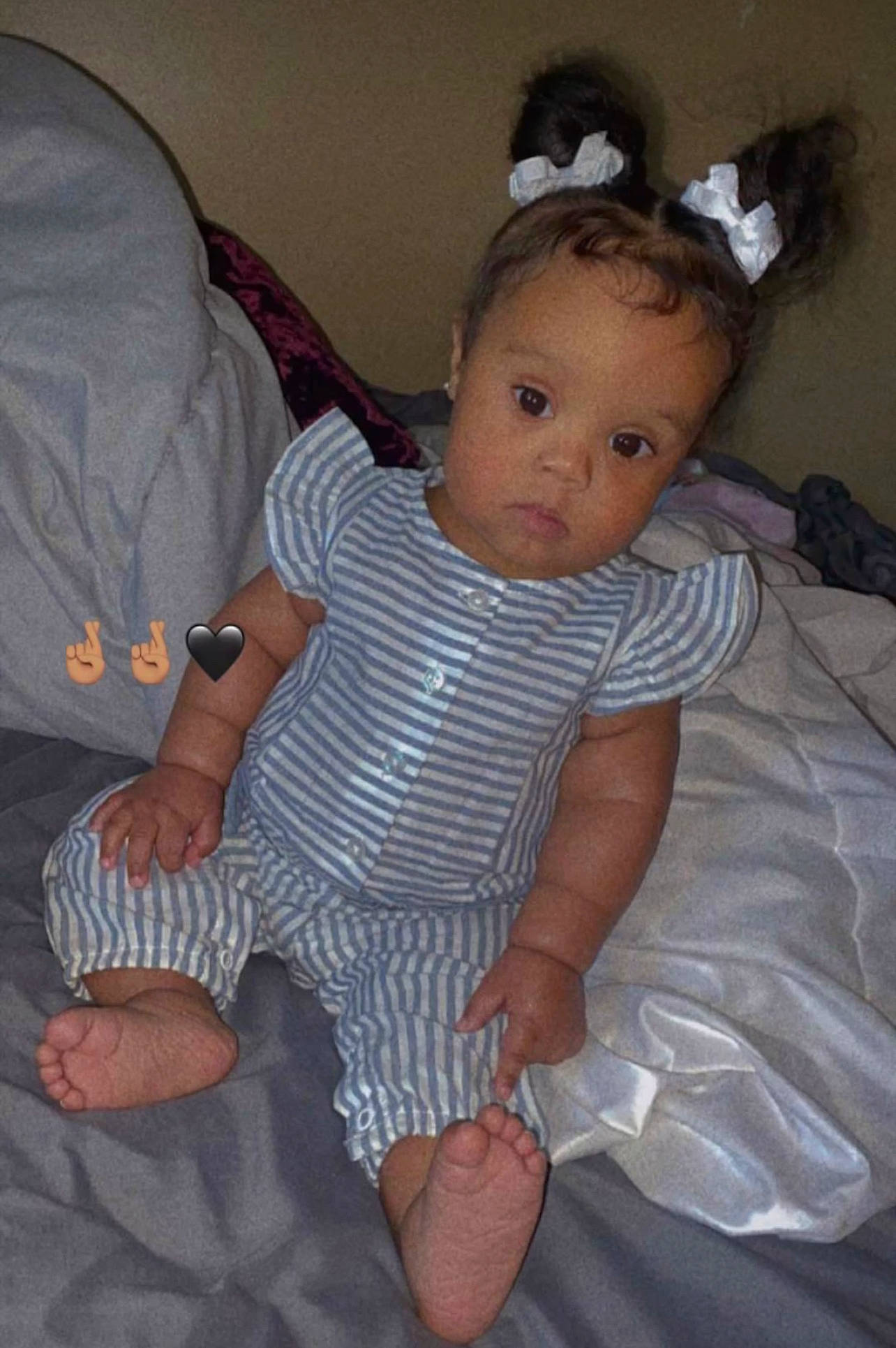 Ariah is registered to the contest to win money with this photo: abdomen, baby, baby_toddler_clothing, barefoot, cheek, child, comfort, fun, hairstyle, head, iris, lap, person, product, skin, sleeve, sock, textile, thigh, toddler