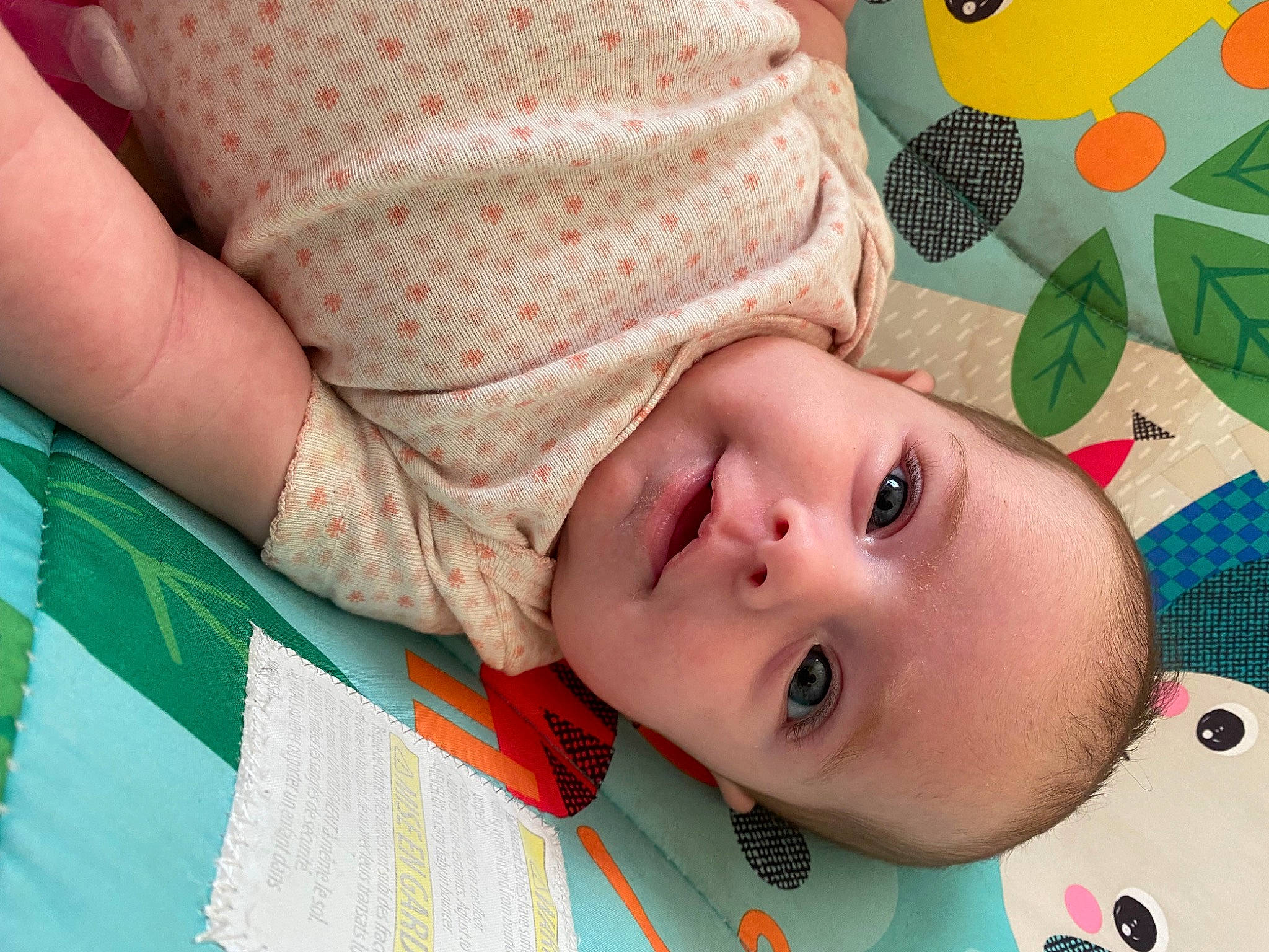 Ava joined the competition — help win amazing prizes! baby, baby_toddler_clothing, beauty, cheek, child, comfort, eye, eyelash, face, fun, grass, happy, leisure, linens, nose, pattern, person, plant, skin, textile