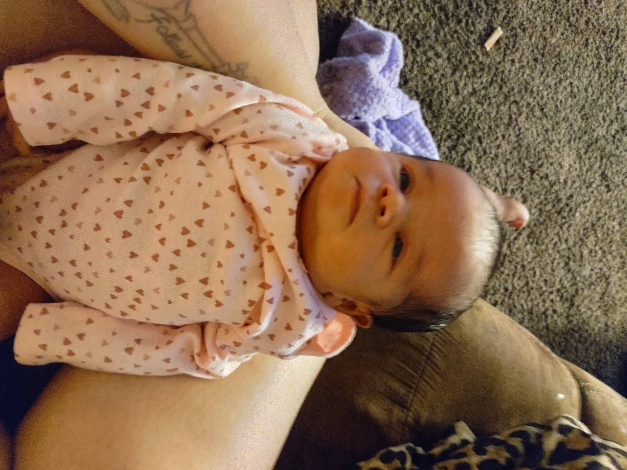 Ari is registered to the contest to win money with this photo: abdomen, baby, baby_products, baby_safety, baby_sleeping, baby_toddler_clothing, bedtime, cheek, child, comfort, facial_expression, head, human_body, linens, pattern, person, room, skin, sleeve, toddler