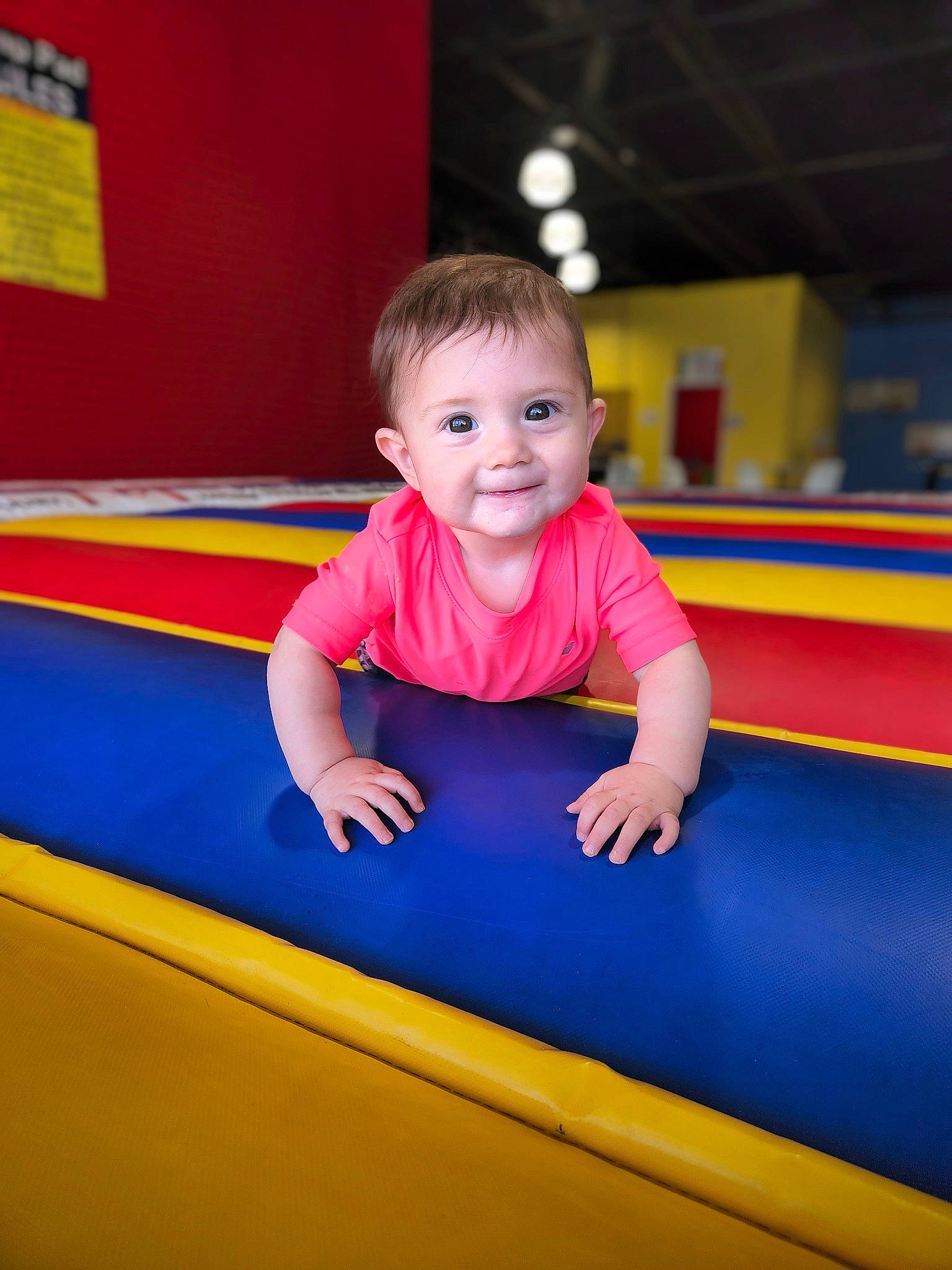 Ada joined the competition — help win amazing prizes! arm, baby, baby_toddler_clothing, beauty, child, electric_blue, floor, flooring, fun, happy, human_body, joy, leisure, magenta, mammal, person, recreation, sleeve, smile, standing