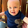 Linkin joined the competition — help win amazing prizes! baby, babylaughing, bodypart, clothing, diaper, face, finger, hand, happy, hardwood, head, jeans, laughing, pants, person, photography, portrait, sitting, smile, wood