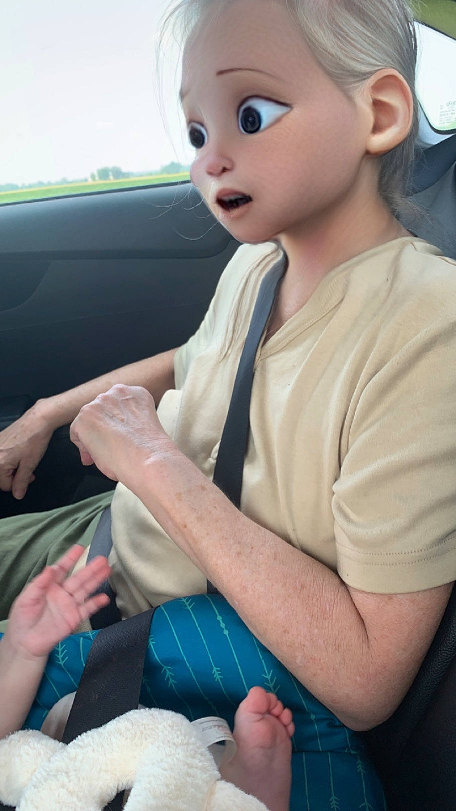 Bulma joined the competition — help win amazing prizes! auto_part, car_seat, child, elbow, eyelash, family_car, finger, fun, gesture, hand, joint, leisure, nail, person, seat_belt, sitting, skin, steering_wheel, t_shirt, thumb