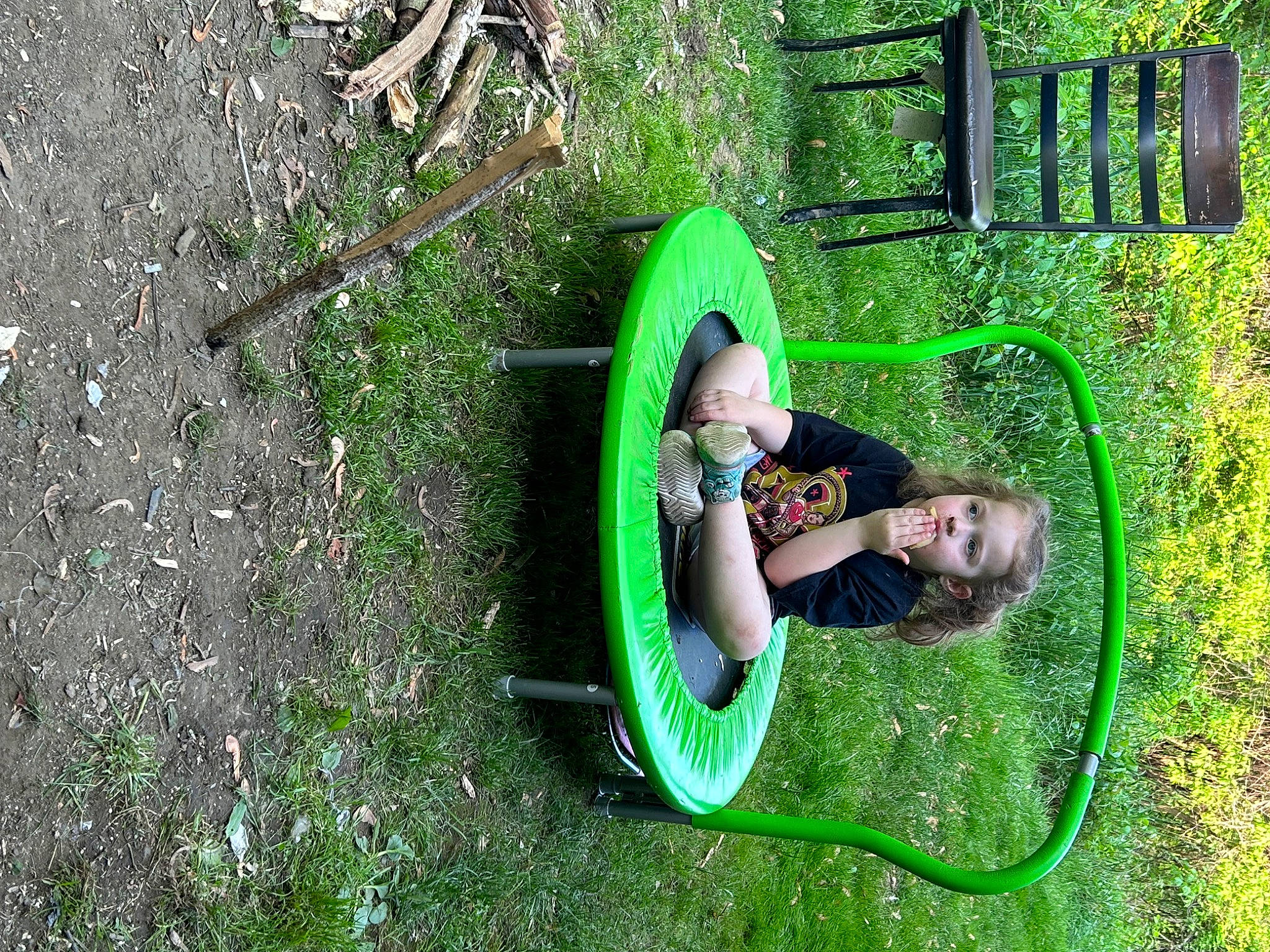 Dorothy joined the competition — help win amazing prizes! circle, forest, fun, garden, grass, grassland, green, happy, jungle, landscape, leisure, outdoor_play_equipment, people_in_nature, person, plant, recreation, shrub, smile, soil, tree