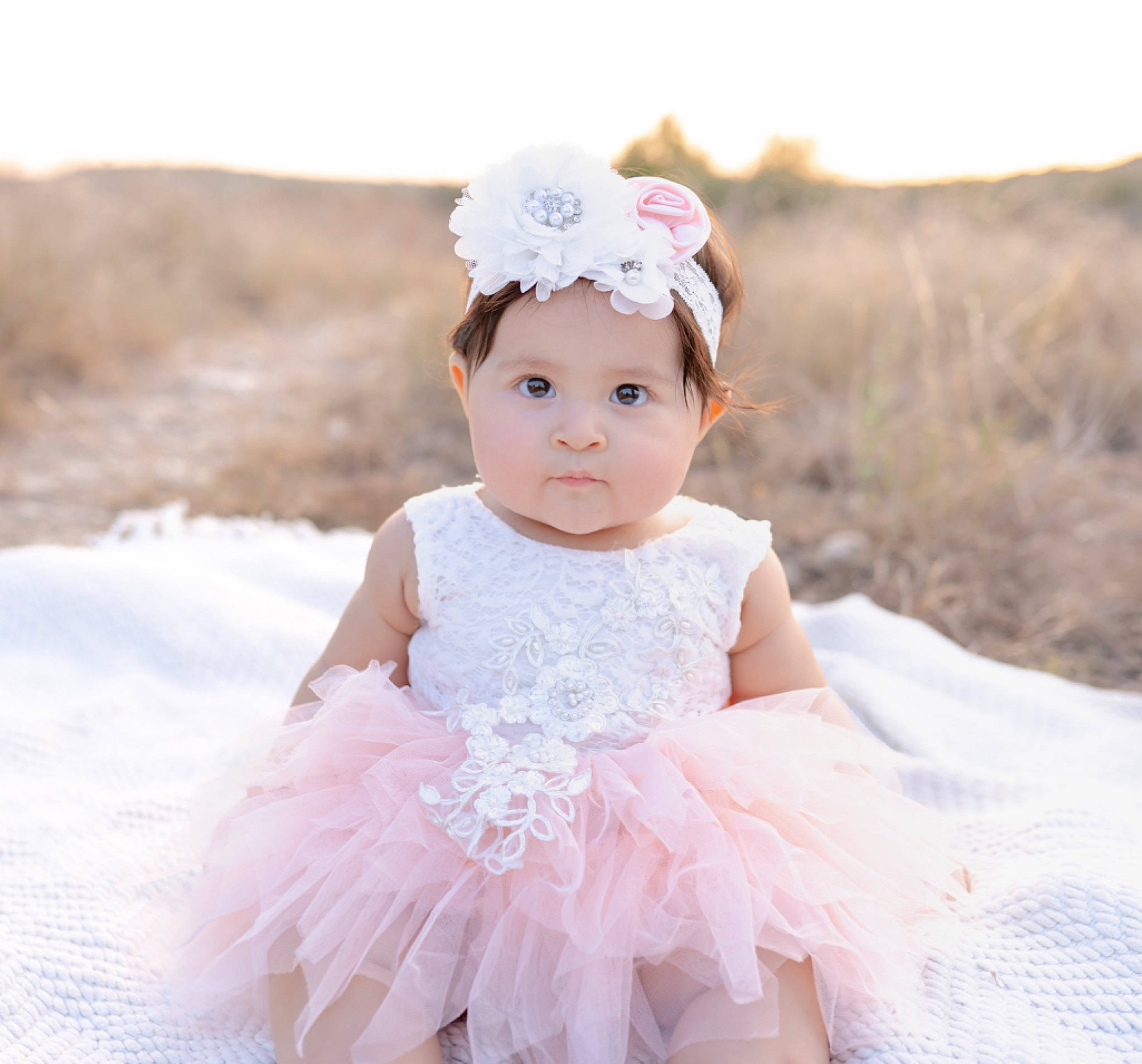 Alina joined the competition — help win amazing prizes! baby, baby_toddler_clothing, bridal_accessory, child, costume_accessory, day_dress, dress, embellishment, fashion_accessory, flash_photography, grass, hair_accessory, happy, hat, headband, headpiece, headwear, person, pink, ruffle