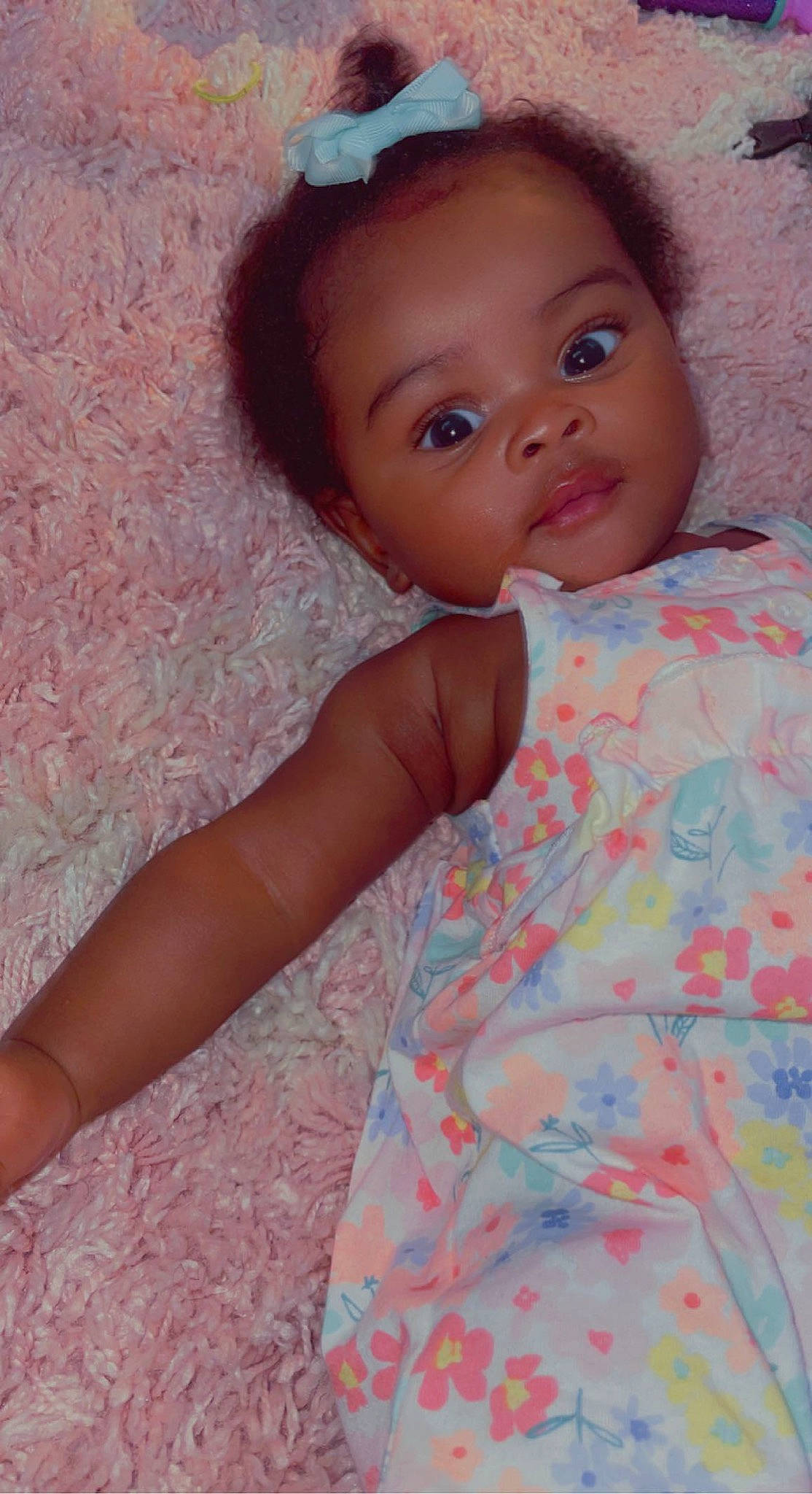 Haiden joined the competition — help win amazing prizes! azure, baby_toddler_clothing, cheek, chin, eye, eyebrow, face, facial_expression, hairstyle, head, iris, lip, mouth, neck, nose, person, pink, skin, sleeve, textile