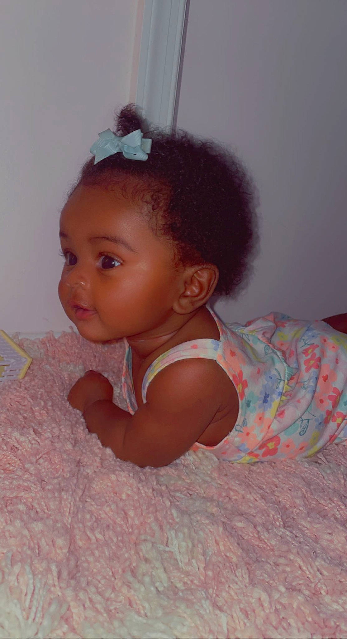 Haiden is registered to the contest to win money with this photo: baby, baby_toddler_clothing, cheek, child, chin, eye, eyebrow, face, facial_expression, hairstyle, head, headgear, iris, lip, neck, nose, person, pink, skin, sleeve