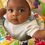 Macie joined the competition — help win amazing prizes! baby, baseballcap, bodypart, bonnet, cap, clothing, face, finger, furniture, hand, happy, hat, head, newborn, person, photography, portrait, sitting, sunhat, toy