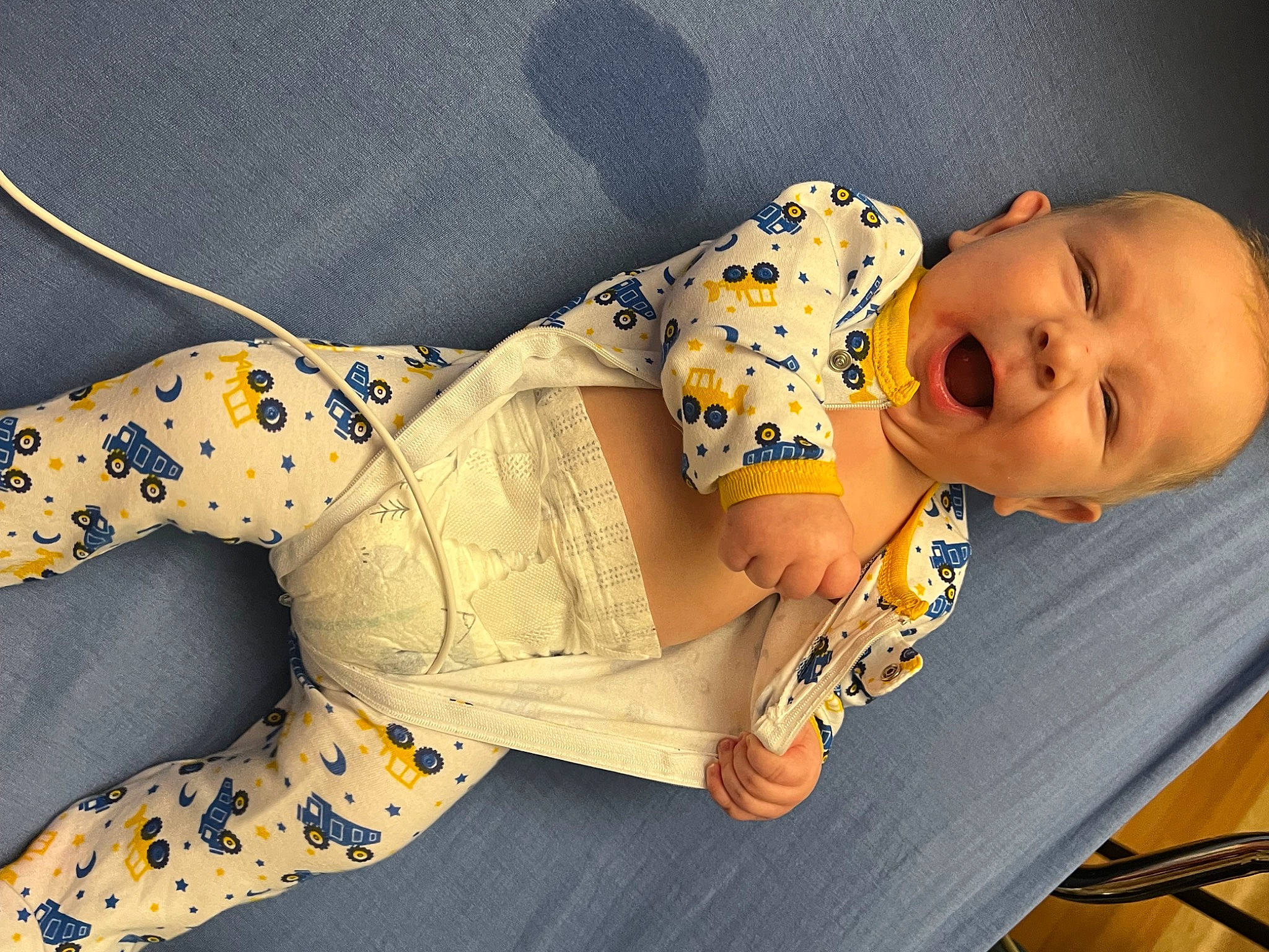 Waylon joined the competition — help win amazing prizes! baby, baby_products, baby_toddler_clothing, baby_toys, cheek, child, comfort, happy, human_leg, linens, nightwear, pajamas, pattern, person, room, sitting, sleeve, smile, textile, thigh