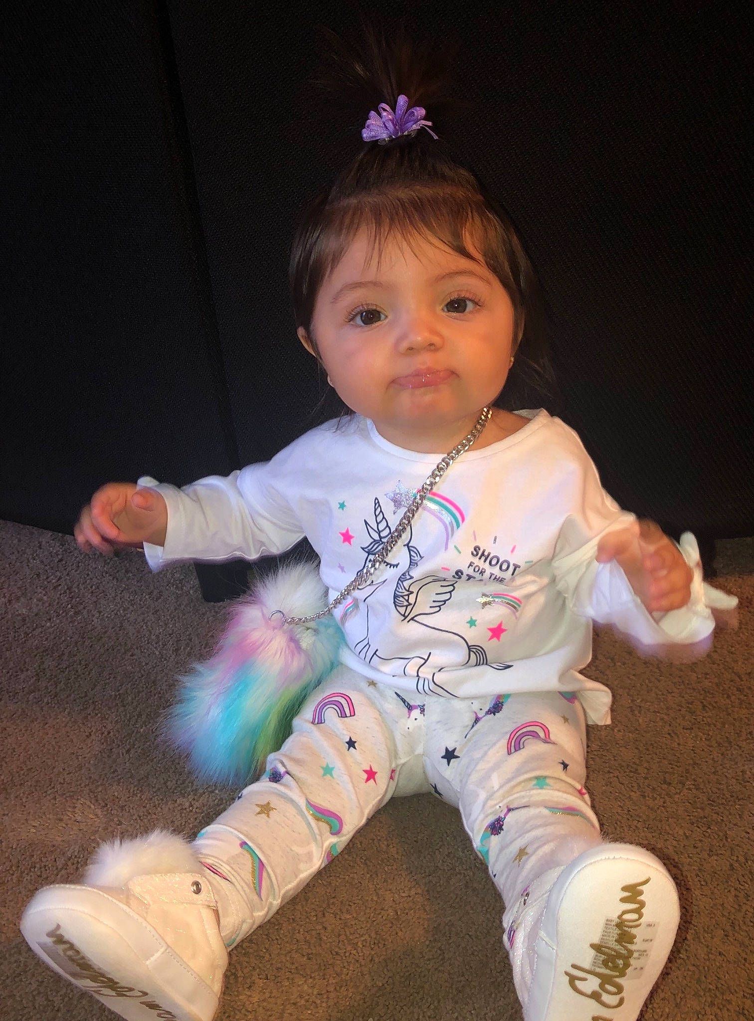 Aubriana is registered to the contest to win money with this photo: arm, child, costume, fun, girl, infant, leg, person, play, product, skin, smile, textile, toddler