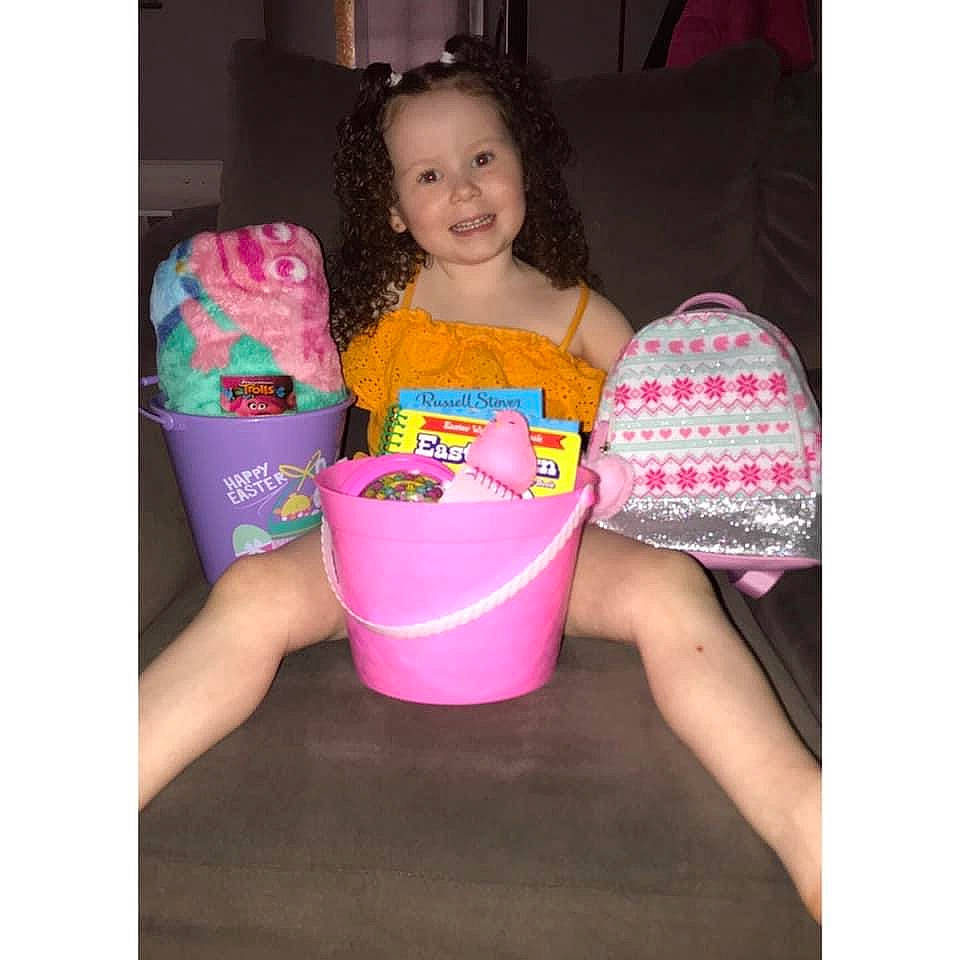 Liana joined the competition — help win amazing prizes! bag, basket, couch, joy, magenta, person, pillow, pink, throw_pillow