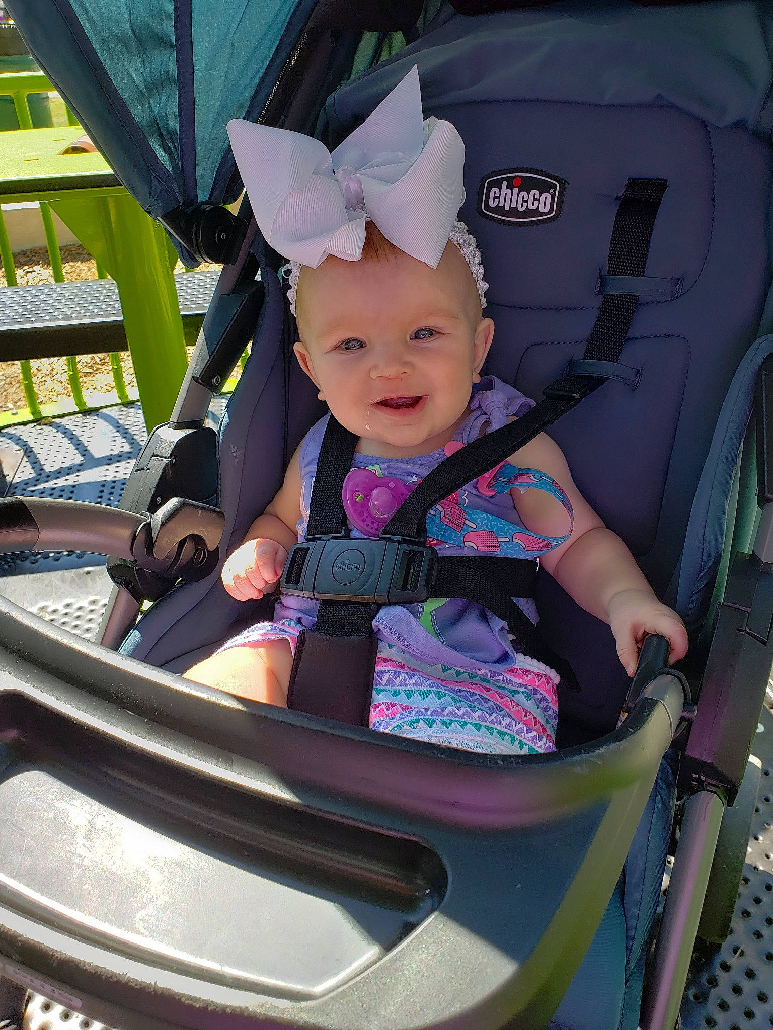 Jillian joined the competition — help win amazing prizes! baby, baby_carriage, baby_in_car_seat, baby_products, car_seat, car_seat_cover, child, family_car, person, product, purple, toddler, vehicle, violet