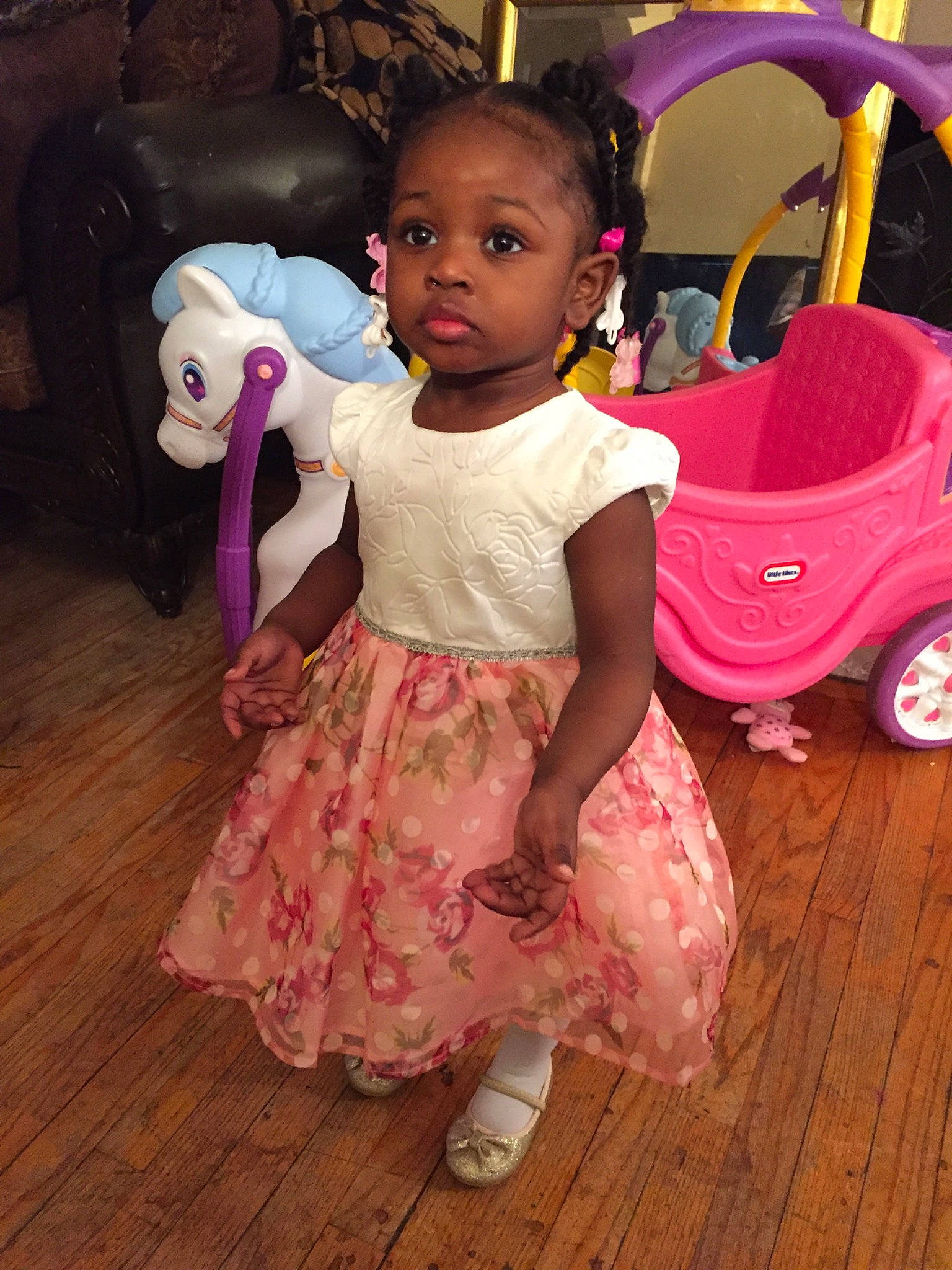 Samya joined the competition — help win amazing prizes! baby, baby_products, baby_toddler_clothing, cheek, child, costume, dress, fun, party, person, pink, play, product, shoe, skin, smile, toddler