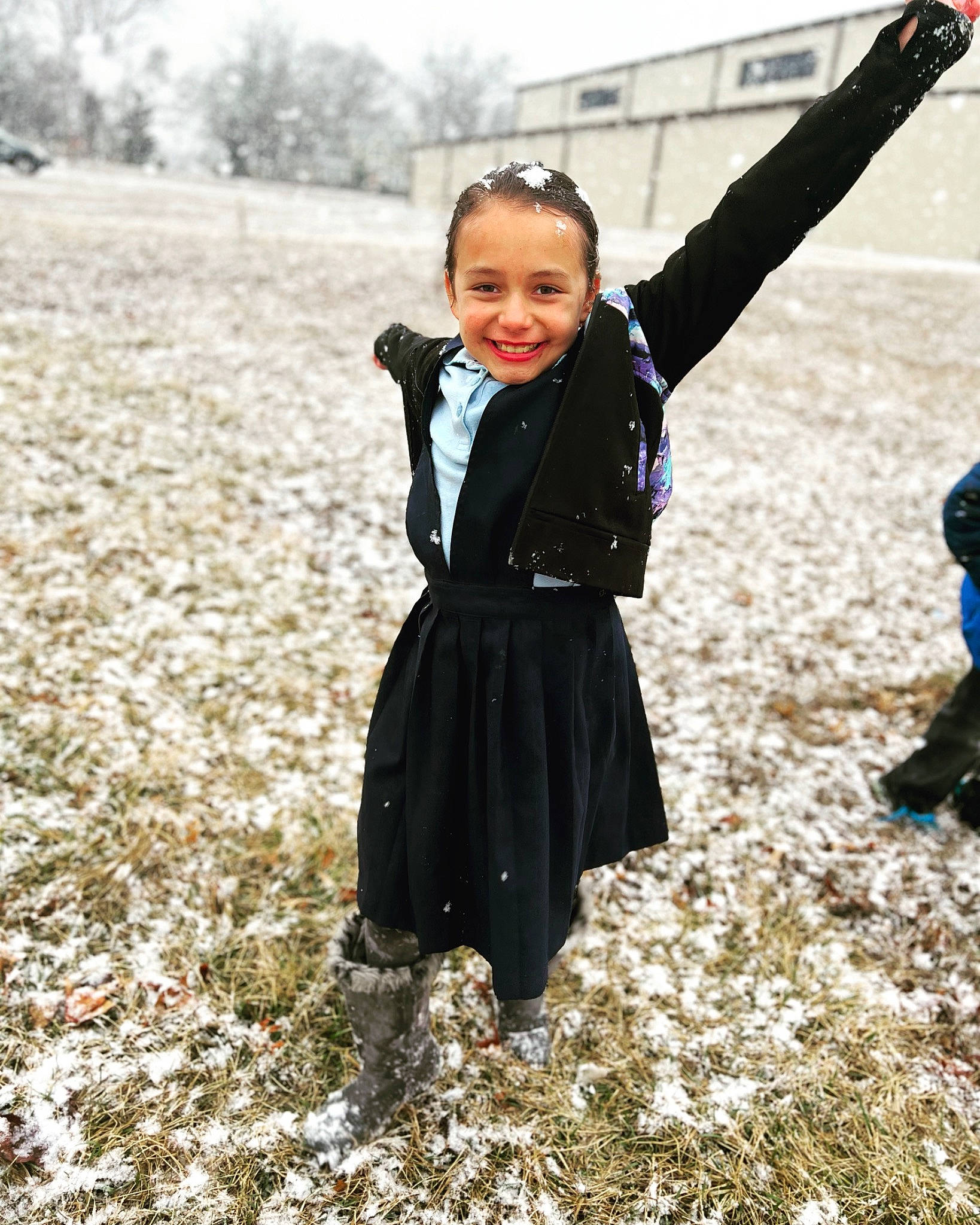 Elliana joined the competition — help win amazing prizes! child, freezing, fun, grass, happy, human_body, jacket, joy, leisure, pattern, people_in_nature, person, plant, play, recreation, sitting, sleeve, smile, toddler, tree