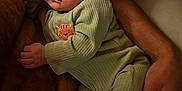 Gabriel participe au concours pour gagner de l'argent avec cette photo : arm, baby, child, closeup, comfort, cozy, cuddle, green_clothing, hand, indoor, infant, love, onesie, parent, peaceful, portrait, resting, skin, sleeping, tiger_patch