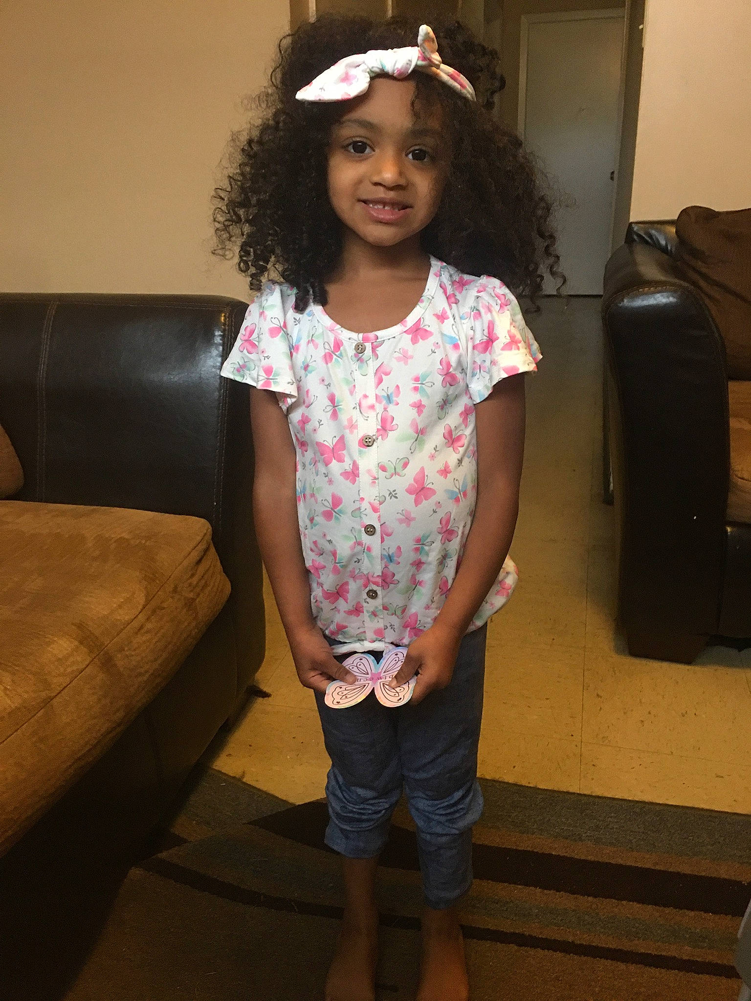 Ariah joined the competition — help win amazing prizes! clothing, eye, face, fashion_design, fun, happy, head, human_body, joint, joy, knee, leg, long_hair, person, skin, sleeve, smile, standing, thigh, toddler
