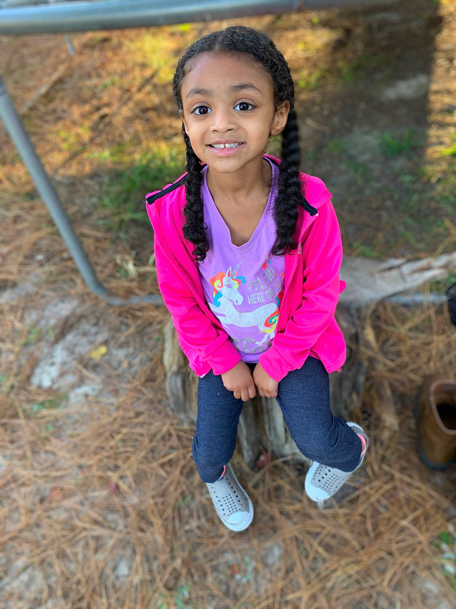 Ariah joined the competition — help win amazing prizes! baby_toddler_clothing, beauty, child, fun, grass, happy, head, iris, joy, leisure, magenta, people_in_nature, person, plant, portrait_photography, recreation, sitting, smile, soil, t_shirt