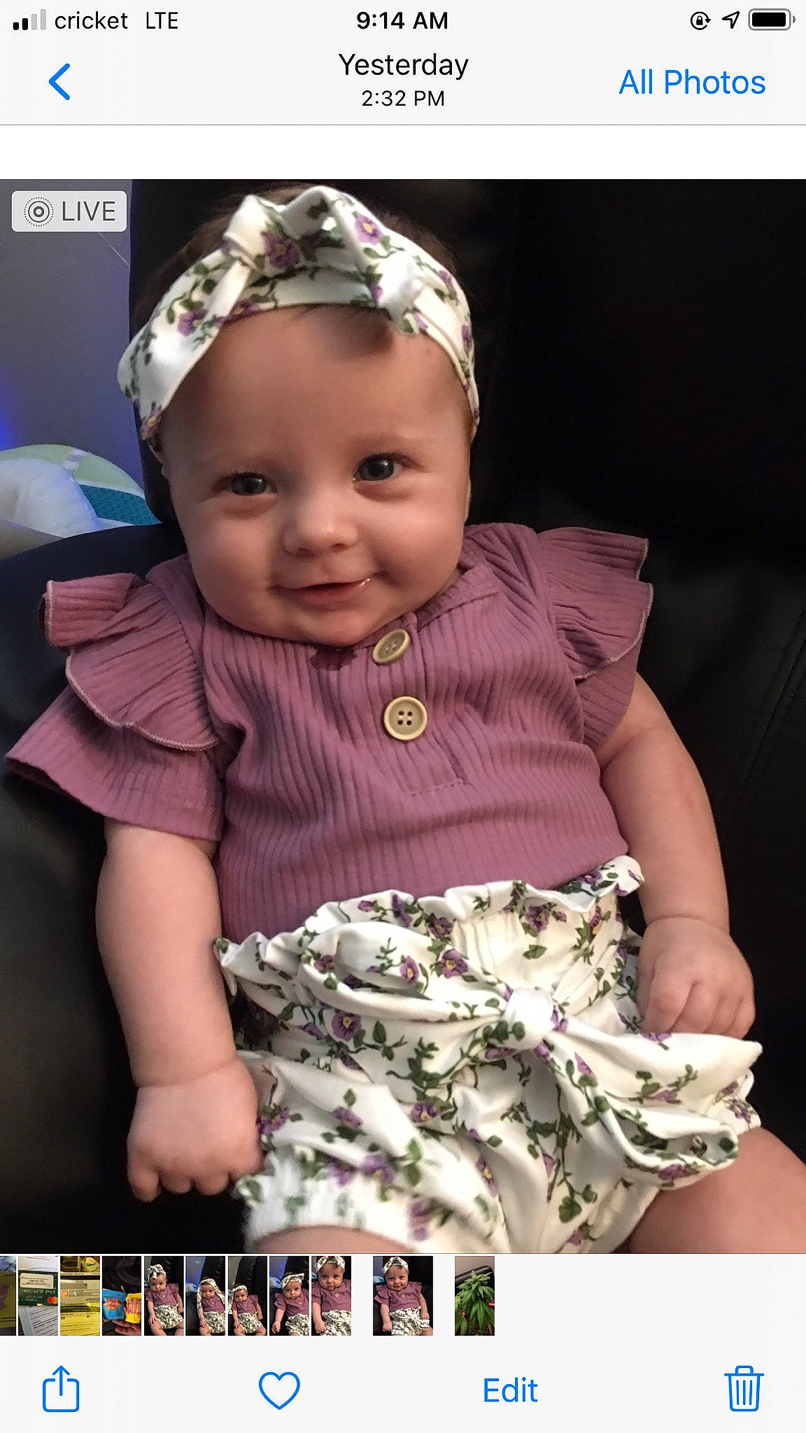 Lilly joined the competition — help win amazing prizes! baby, baby_toddler_clothing, beauty, cap, child, cool, eyewear, fashion_accessory, flash_photography, happy, headwear, joy, magenta, pattern, person, pink, purple, skin, sleeve, smile