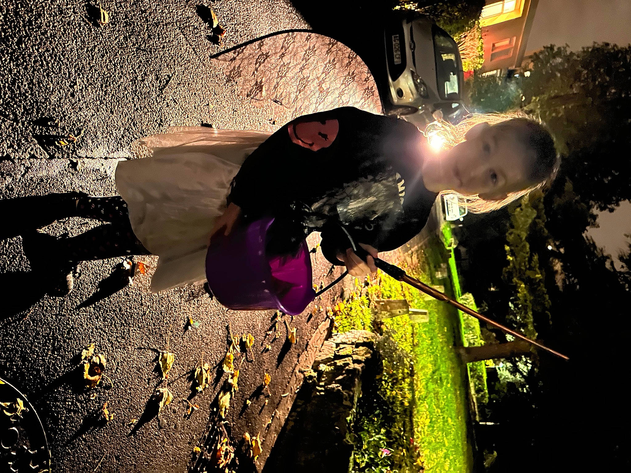 Victoria participe au concours pour gagner de l'argent avec cette photo : asphalt, backlighting, darkness, flash_photography, fun, grass, happy, leaf, lens_flare, night, organism, people_in_nature, person, plant, road_surface, shadow, soil, sunlight, tints_and_shades, tree