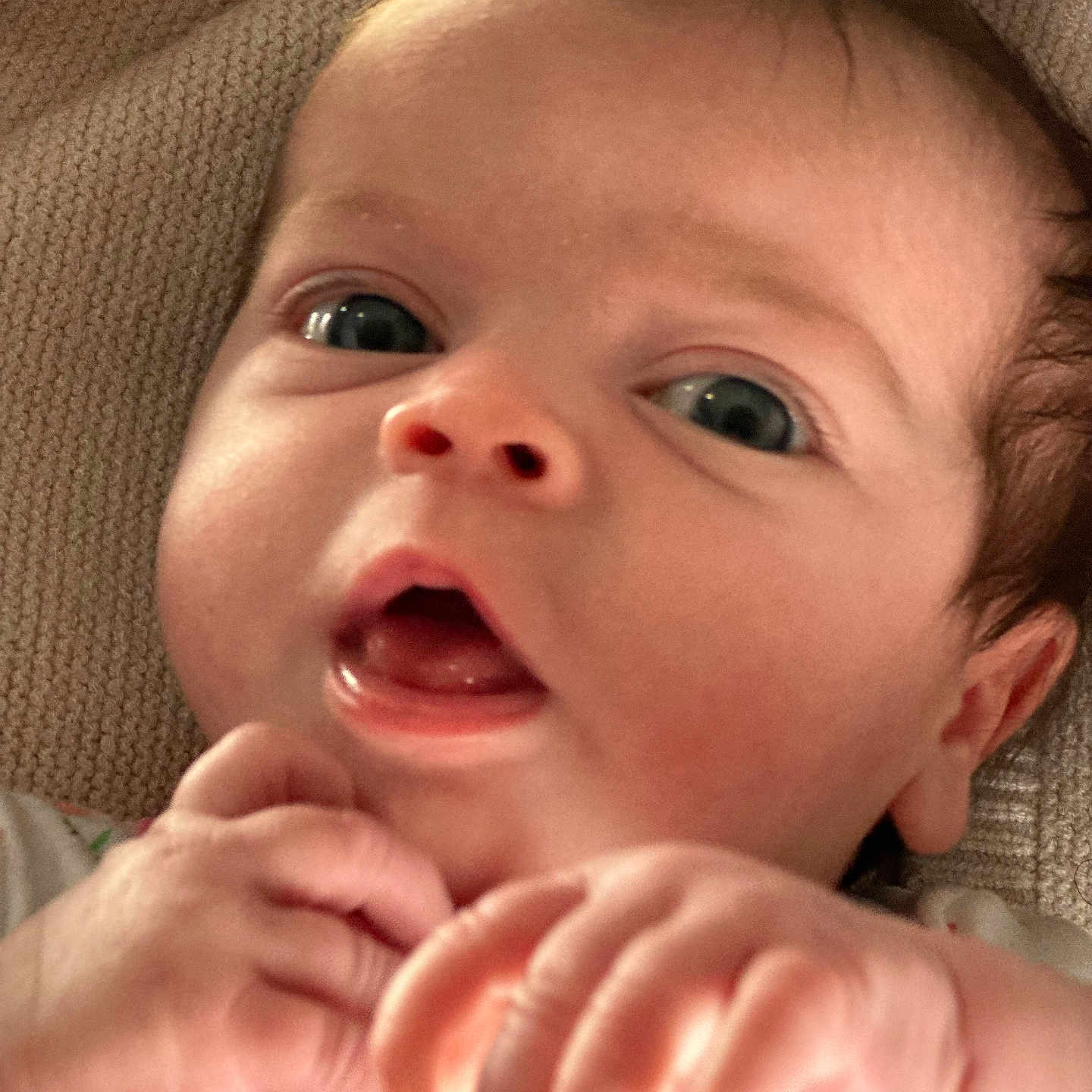 Diana Rayne joined the competition — help win amazing prizes! accessories, baby, bodypart, clothing, face, finger, hand, happy, hat, head, jewelry, laughing, mouth, newborn, person, photography, portrait, ring, teeth, wrist