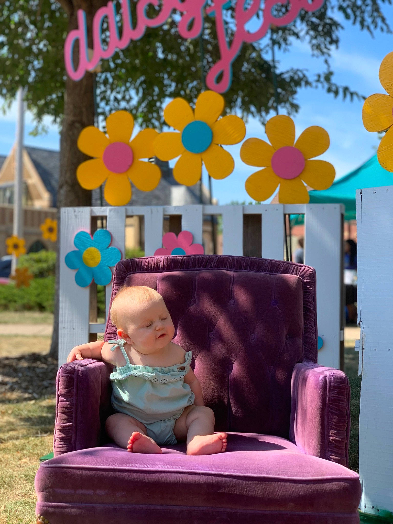 Penny joined the competition — help win amazing prizes! art, baby, balloon, child, comfort, design, fun, happy, leisure, magenta, pattern, person, pink, plant, purple, summer, toddler, tree, wheel, window