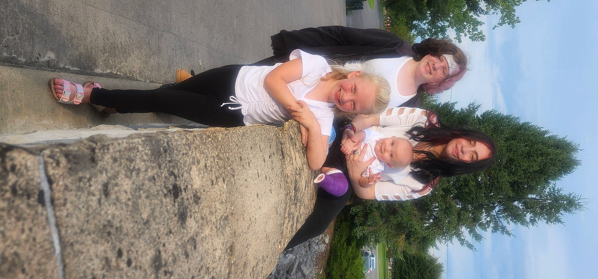 Gennie-lynne joined the competition — help win amazing prizes! child, event, fun, gesture, grass, happy, joy, leisure, love, people_in_nature, person, plant, recreation, rock, sitting, sky, smile, t_shirt, toddler, tourism