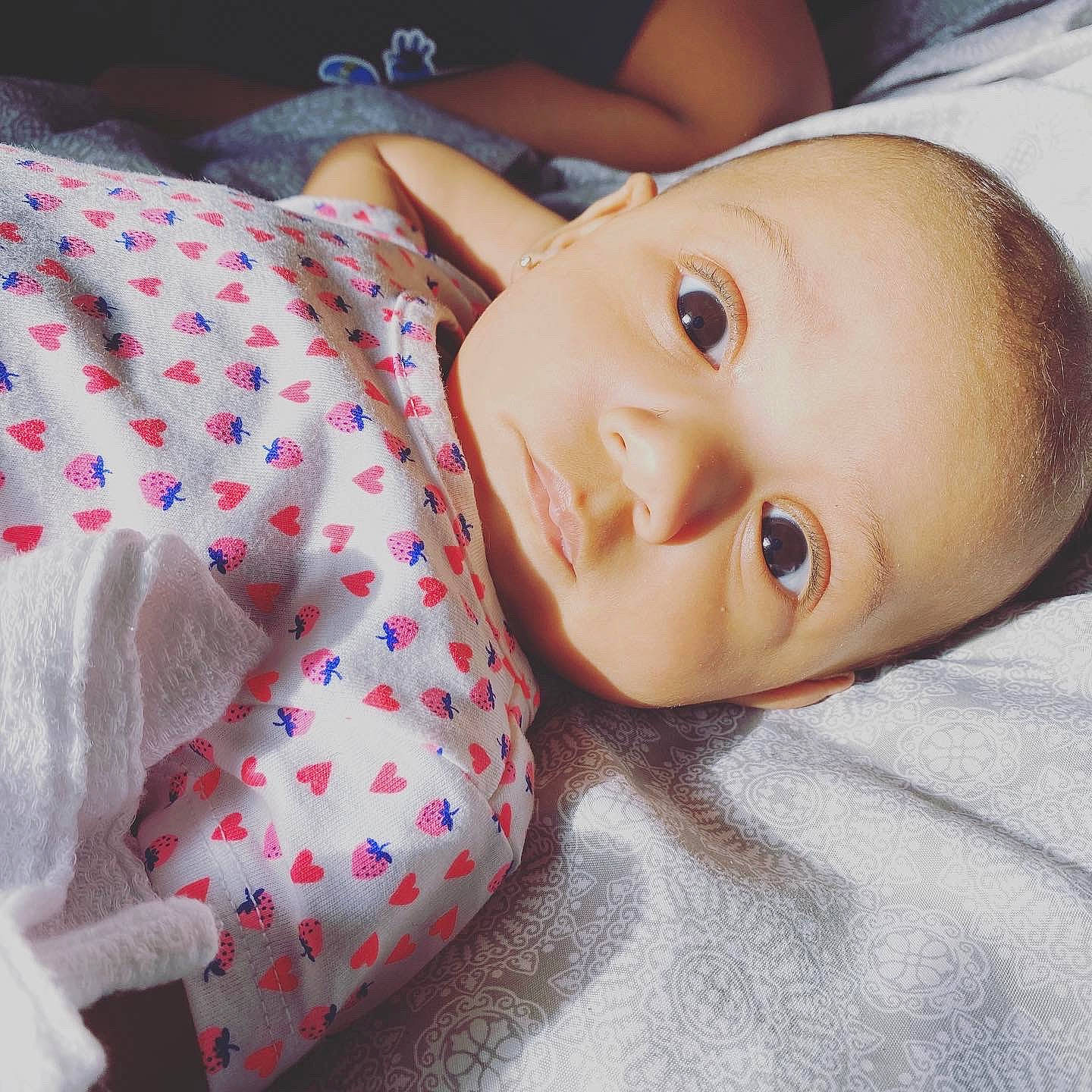 Arizona joined the competition — help win amazing prizes! baby, baby_toddler_clothing, carmine, cheek, child, collar, comfort, eyelash, grass, happy, linens, lip, nose, pattern, person, portrait_photography, skin, sleeve, textile, toddler