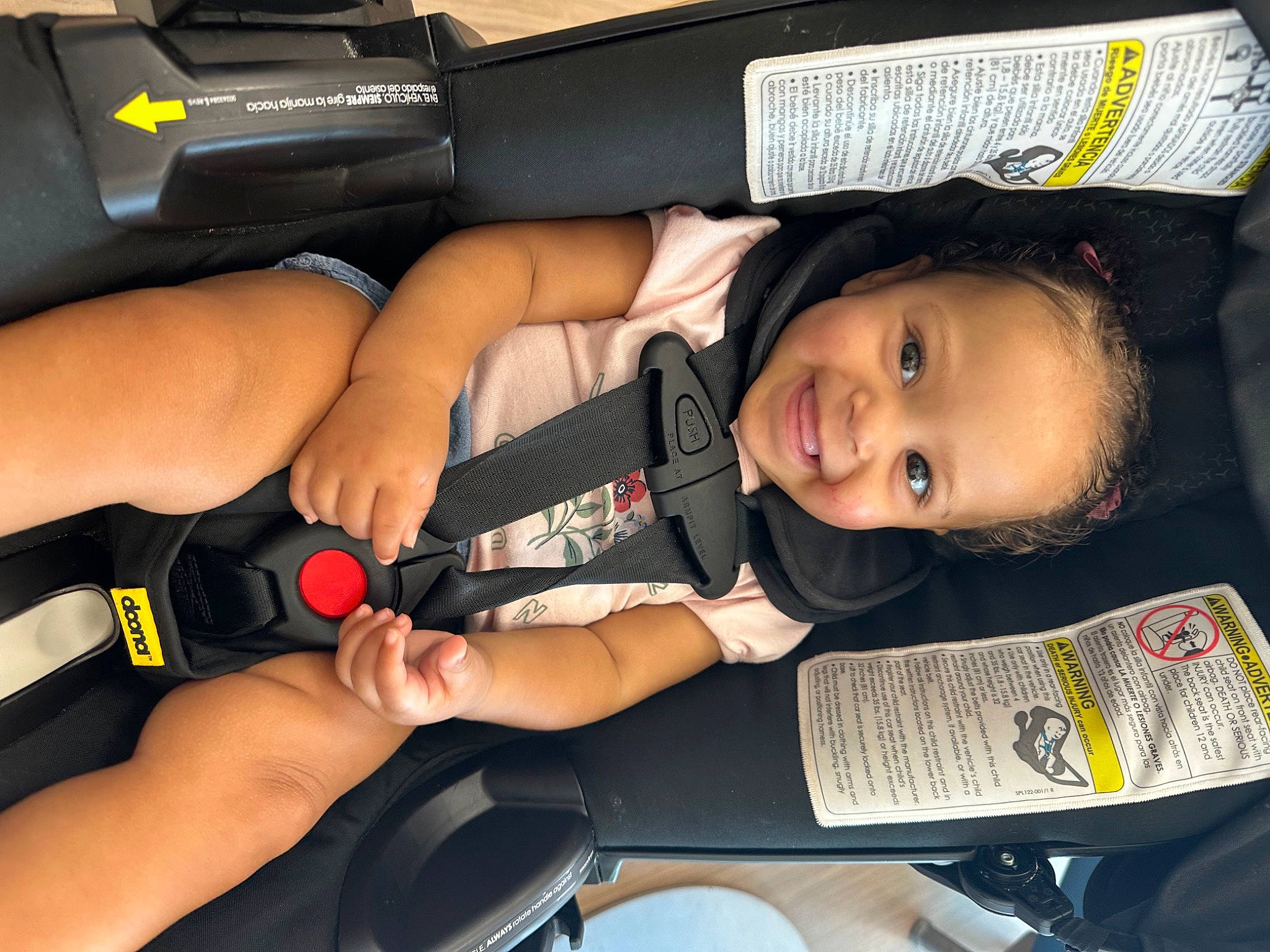 Meadow joined the competition — help win amazing prizes! auto_part, automotive_design, automotive_exterior, automotive_lighting, automotive_wheel_system, baby_carriage, baby_products, car_seat, child, family_car, flash_photography, fun, joy, motor_vehicle, person, smile, steering_wheel, thigh, thumb, toddler