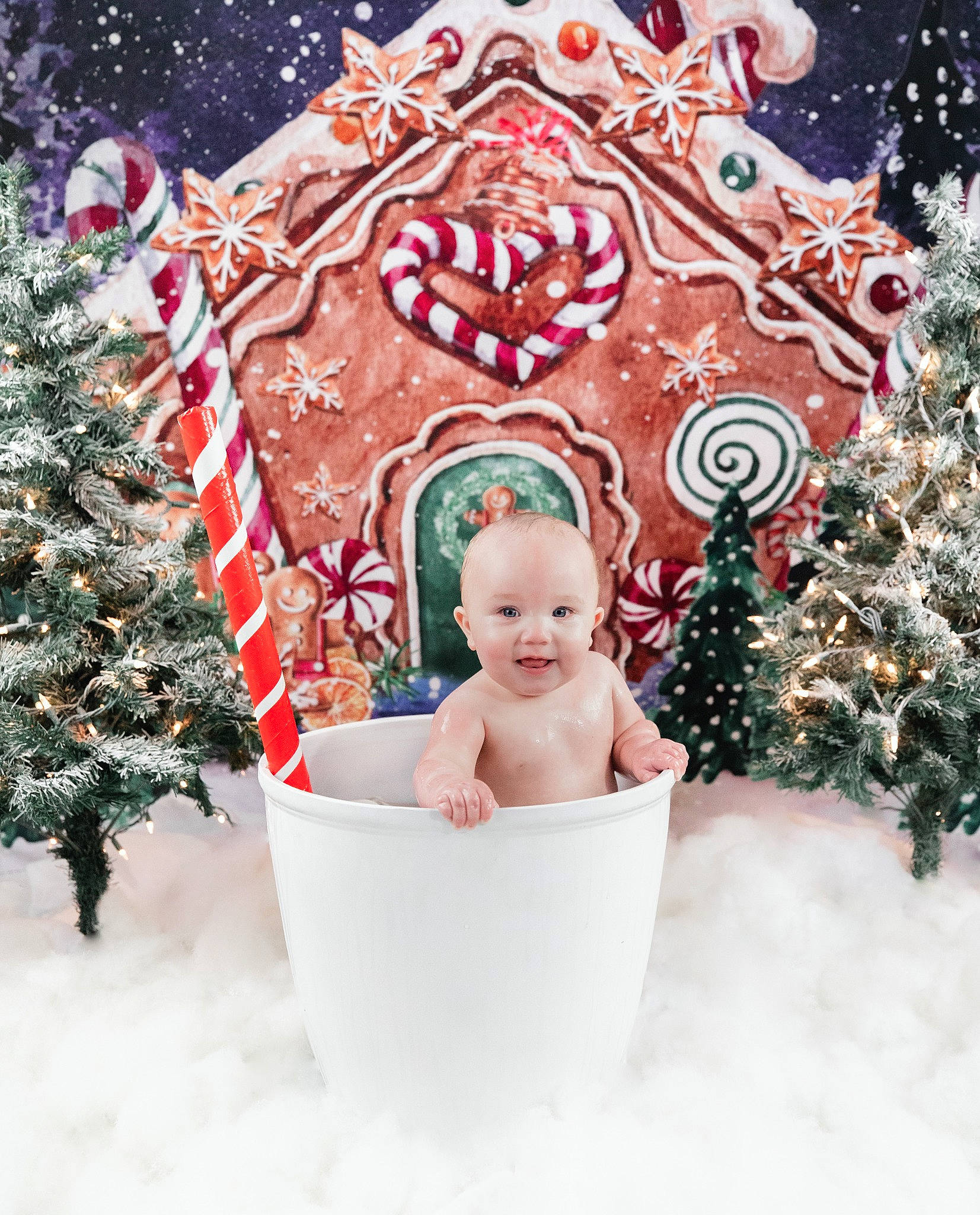 Jameson joined the competition — help win amazing prizes! baby, cheek, christmas_decoration, christmas_ornament, christmas_tree, event, evergreen, fun, happy, head, holiday_ornament, human_body, organ, ornament, person, pink, plant, smile, snow, toddler