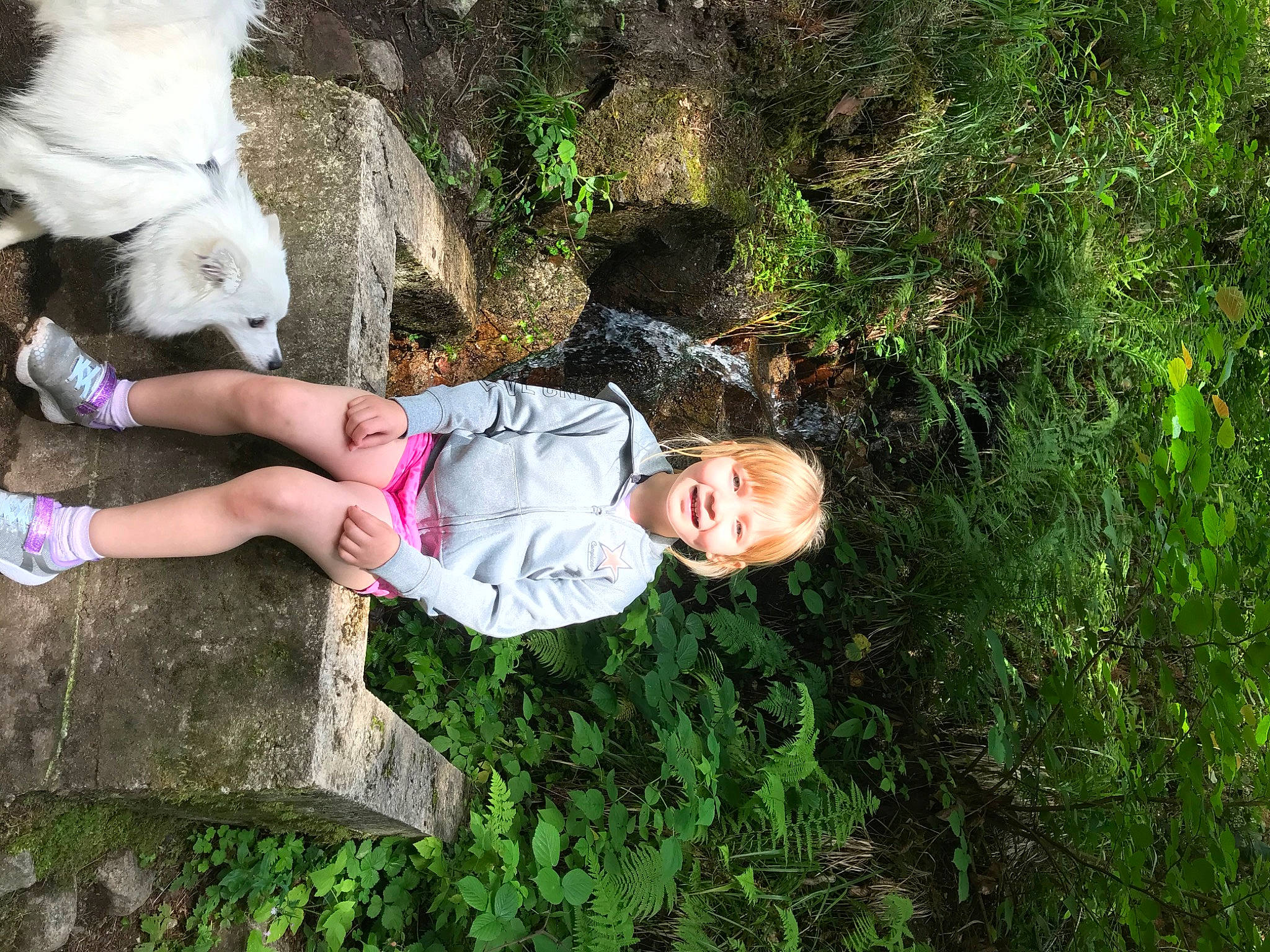 Elena participe au concours pour gagner de l'argent avec cette photo : botany, forest, fun, grass, joy, jungle, leisure, people_in_nature, person, plant, rainforest, smile, tree, trunk